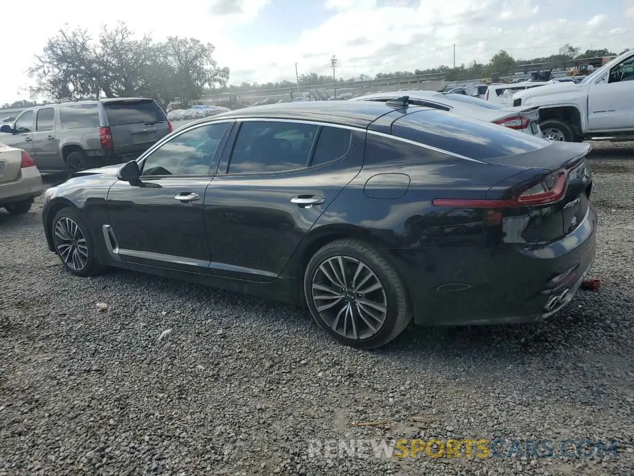 2 Photograph of a damaged car KNAE15LA6K6063816 KIA STINGER 2019