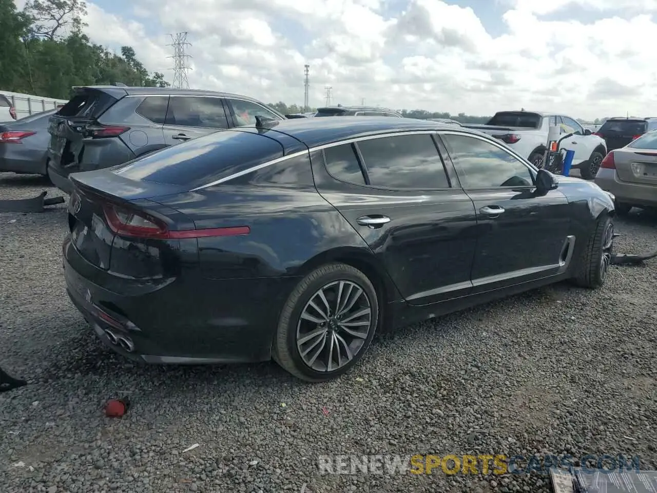 3 Photograph of a damaged car KNAE15LA6K6063816 KIA STINGER 2019