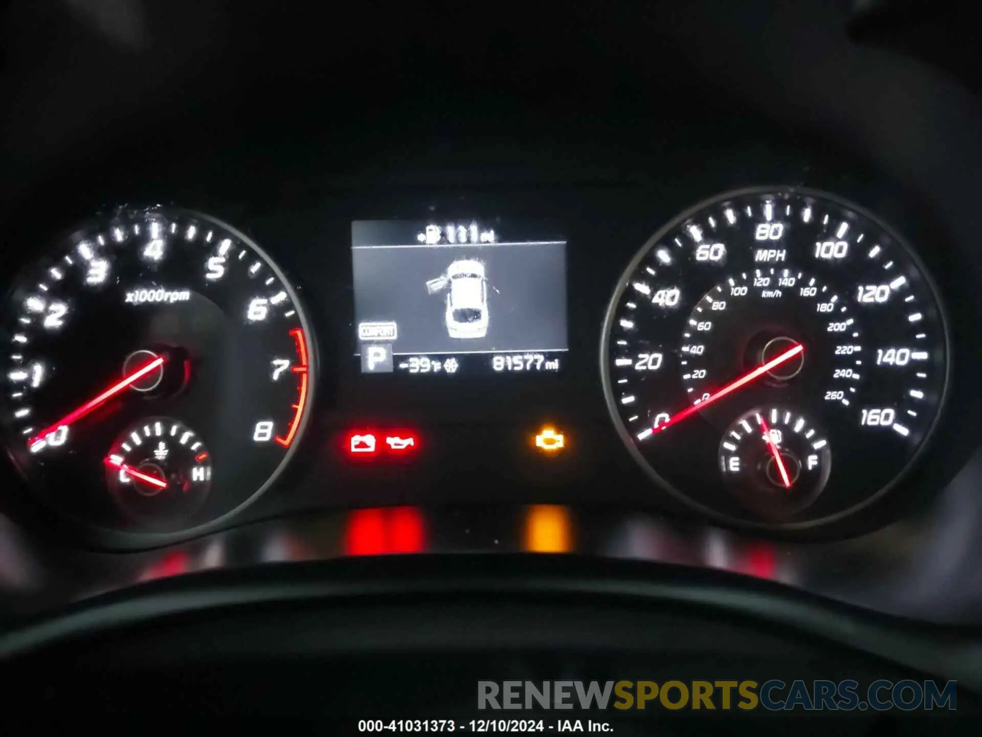 7 Photograph of a damaged car KNAE15LA6K6069504 KIA STINGER 2019