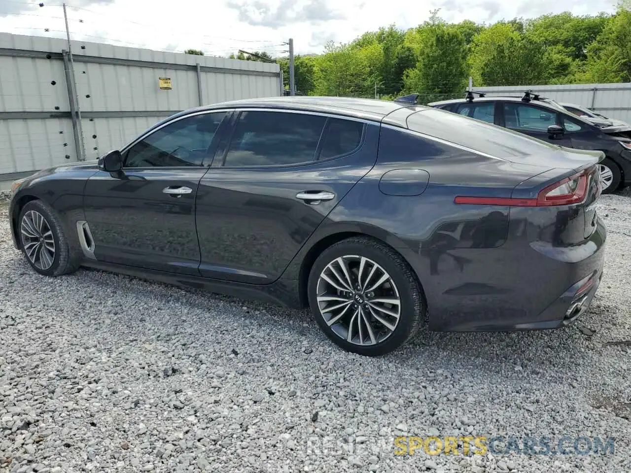 2 Photograph of a damaged car KNAE15LA8K6049853 KIA STINGER 2019