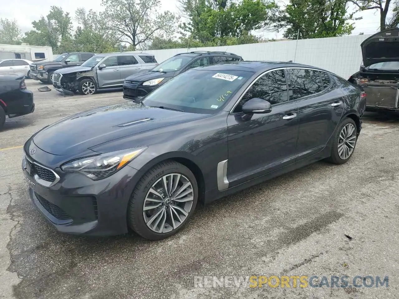 1 Photograph of a damaged car KNAE25LA3K6058487 KIA STINGER 2019