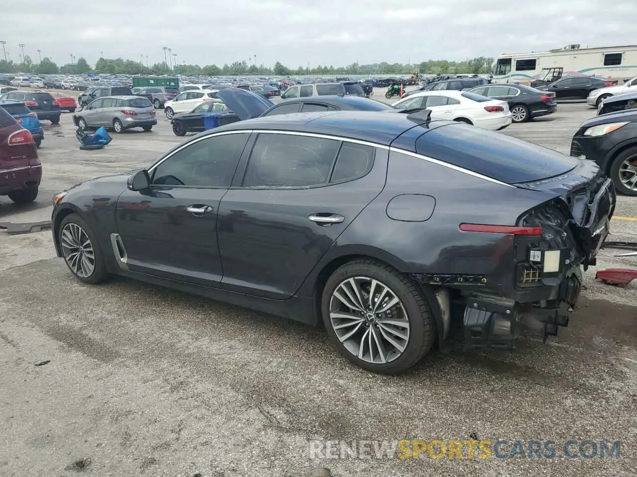 2 Photograph of a damaged car KNAE25LA3K6058487 KIA STINGER 2019