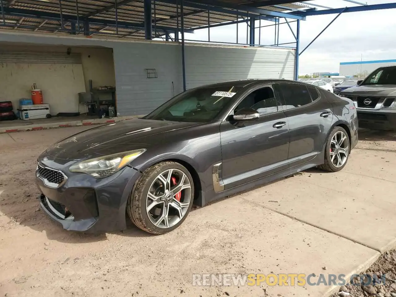 1 Photograph of a damaged car KNAE35LC5K6046467 KIA STINGER 2019