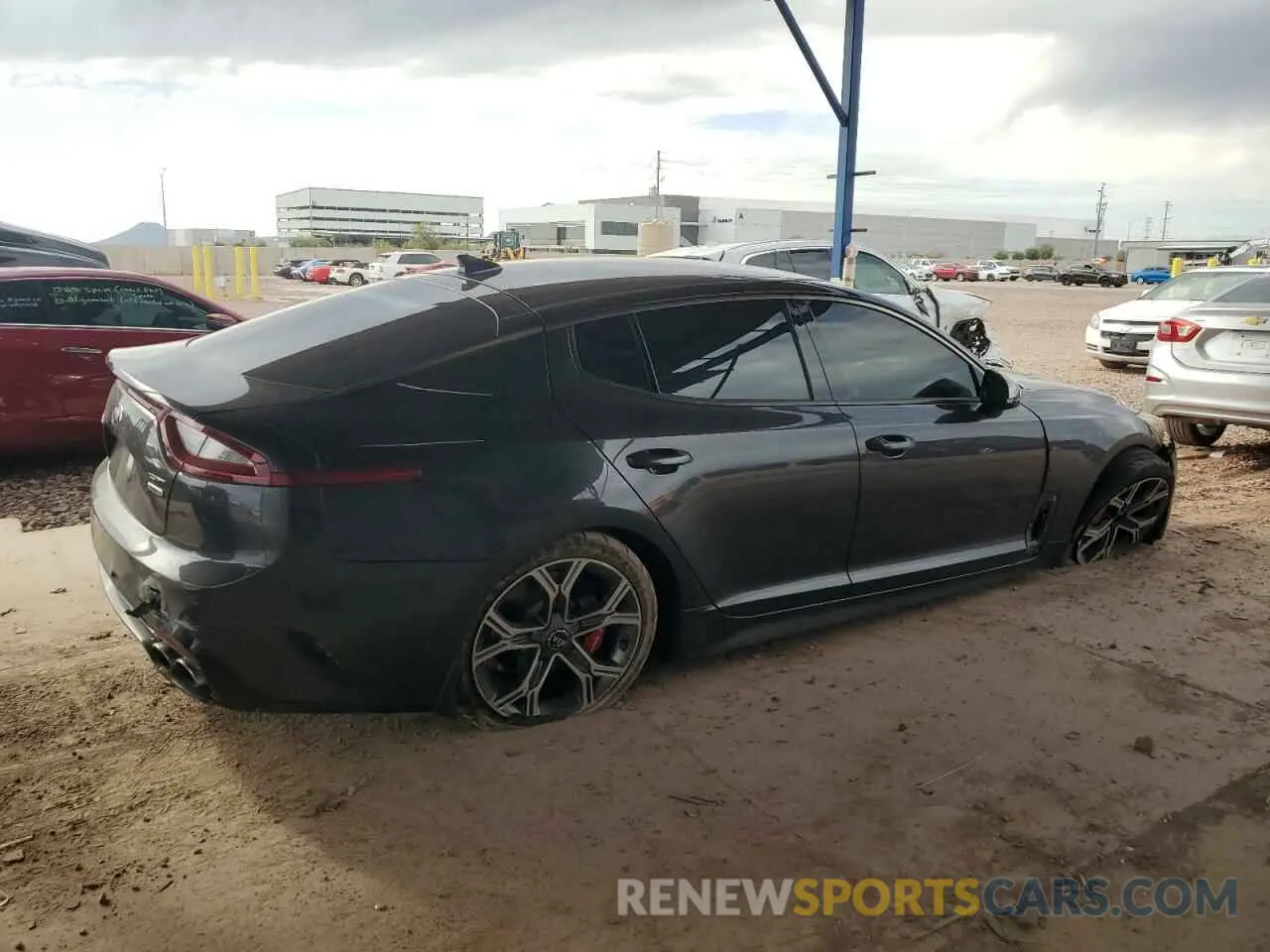 3 Photograph of a damaged car KNAE35LC5K6046467 KIA STINGER 2019