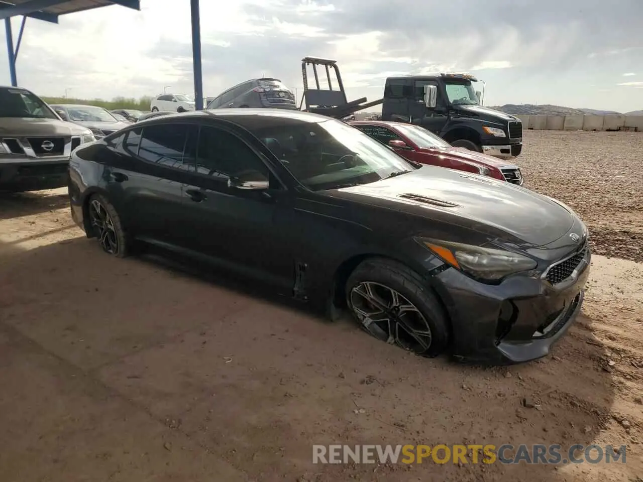 4 Photograph of a damaged car KNAE35LC5K6046467 KIA STINGER 2019