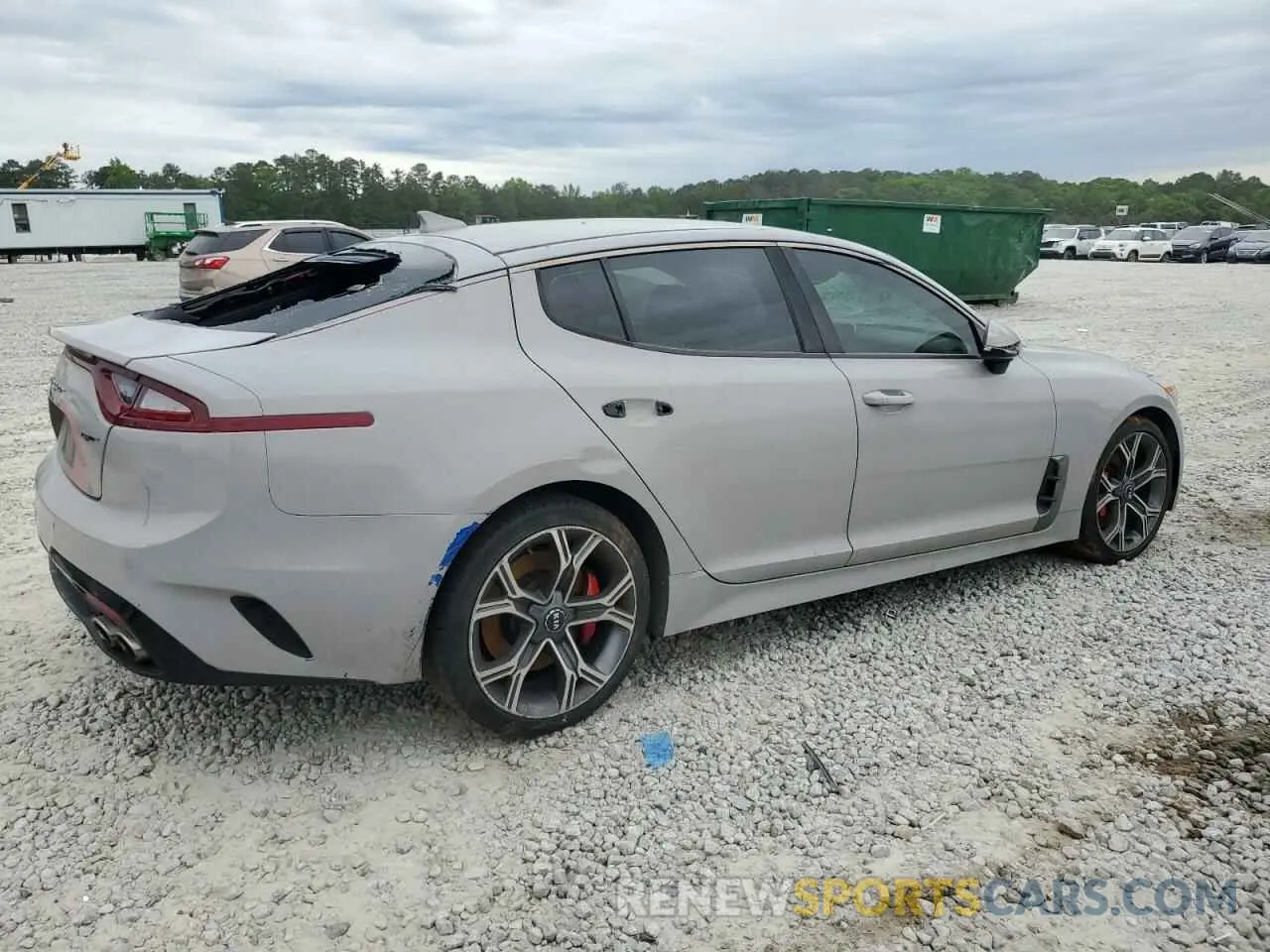 3 Photograph of a damaged car KNAE35LC5K6058506 KIA STINGER 2019