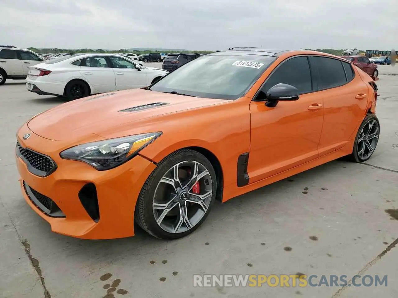 2 Photograph of a damaged car KNAE35LC9K6070562 KIA STINGER 2019