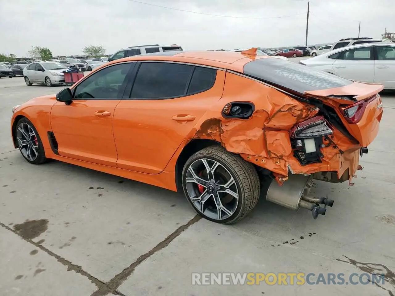 3 Photograph of a damaged car KNAE35LC9K6070562 KIA STINGER 2019