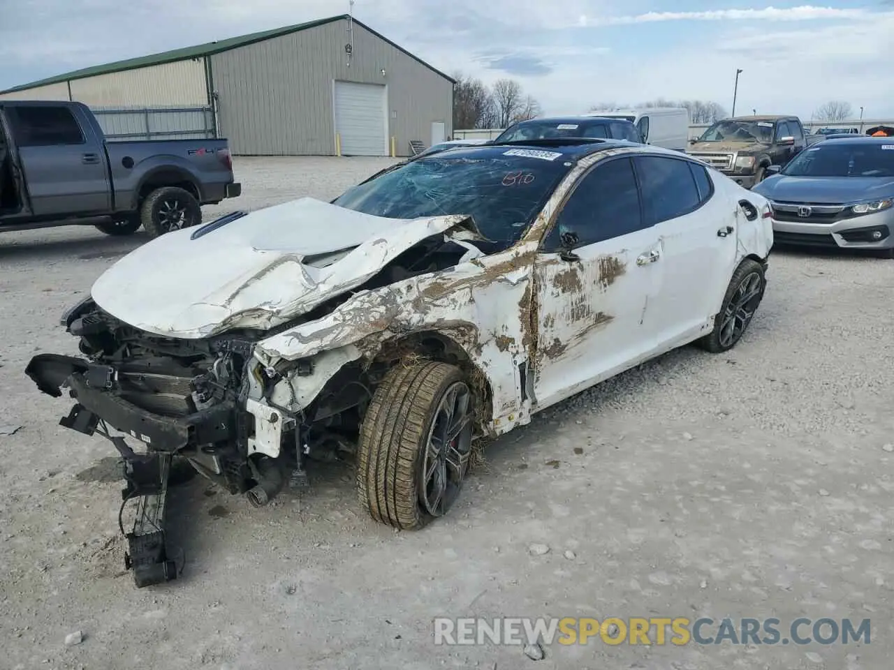 1 Photograph of a damaged car KNAE45LC4K6045792 KIA STINGER 2019