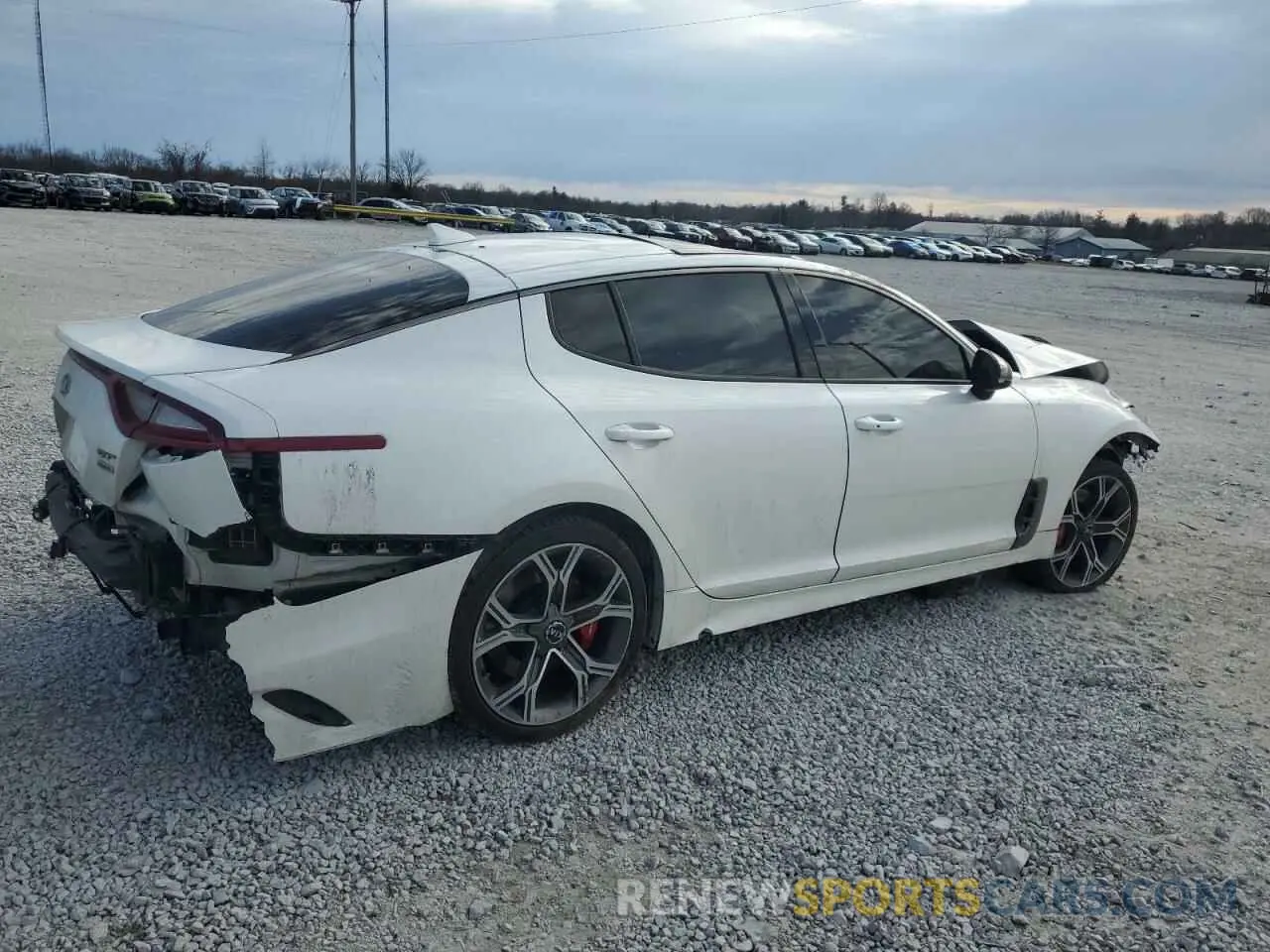 3 Photograph of a damaged car KNAE45LC4K6045792 KIA STINGER 2019