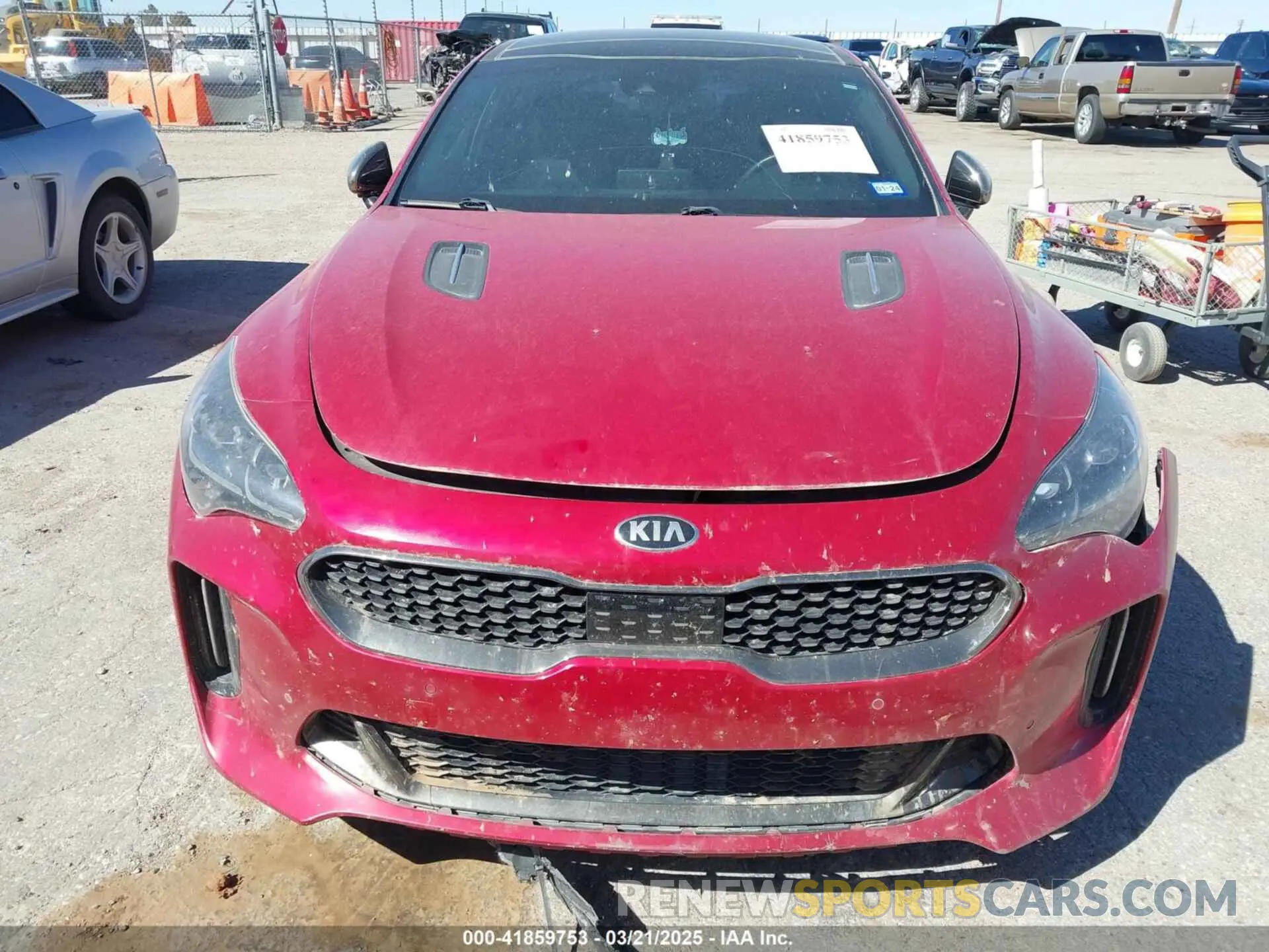 12 Photograph of a damaged car KNAE45LC4K6058140 KIA STINGER 2019