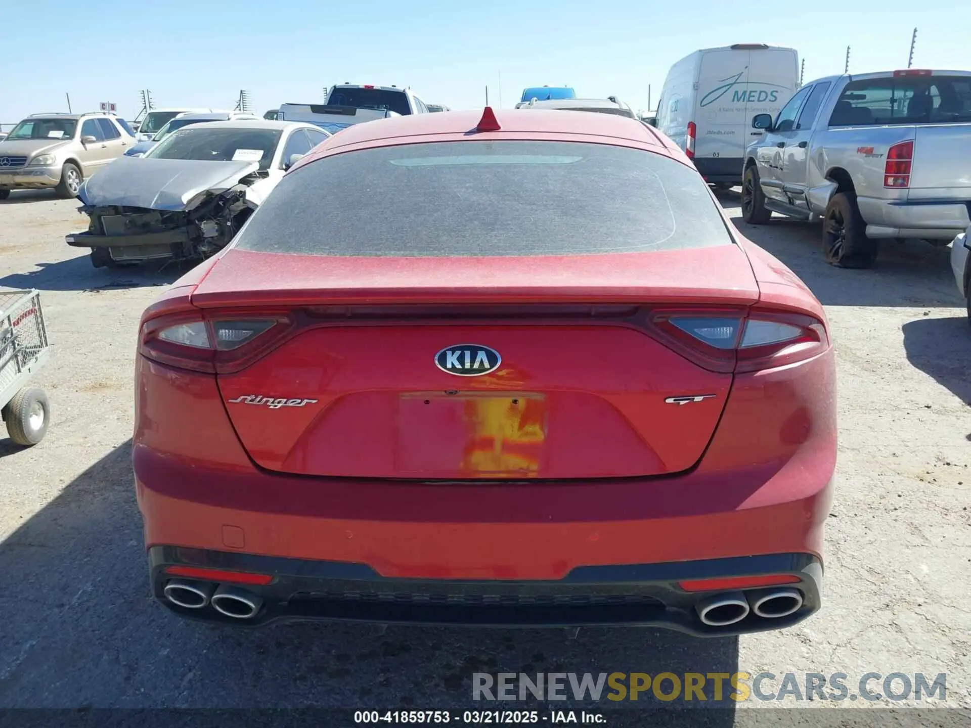 16 Photograph of a damaged car KNAE45LC4K6058140 KIA STINGER 2019