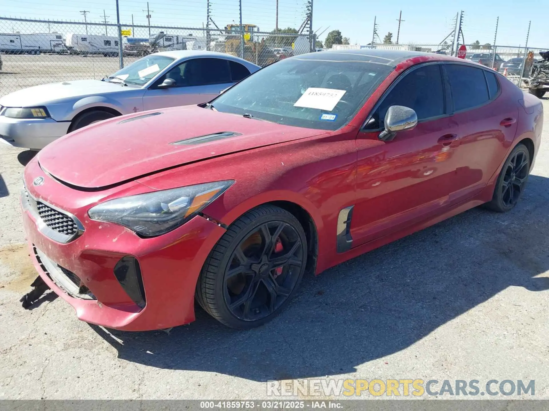 2 Photograph of a damaged car KNAE45LC4K6058140 KIA STINGER 2019