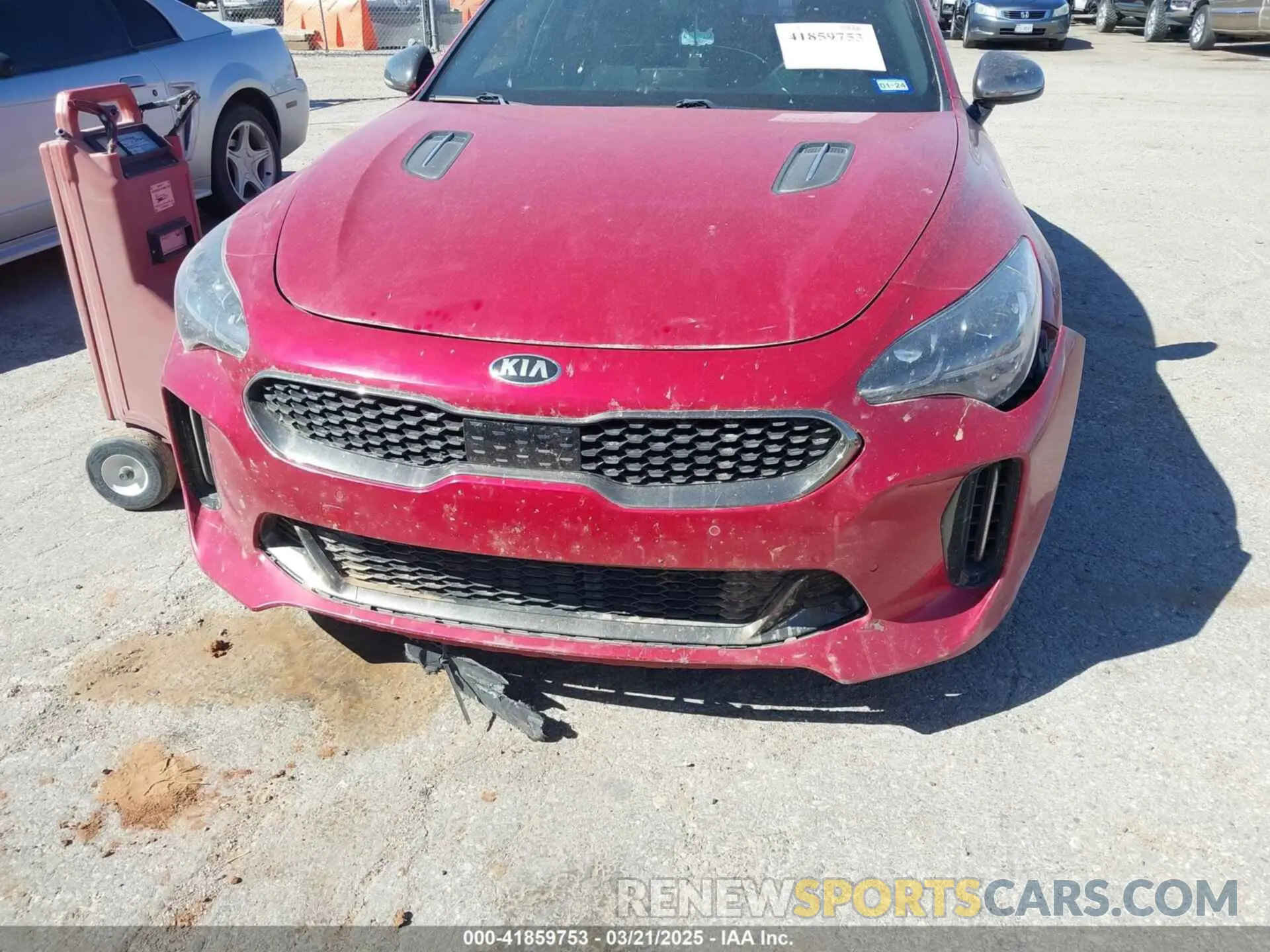 6 Photograph of a damaged car KNAE45LC4K6058140 KIA STINGER 2019