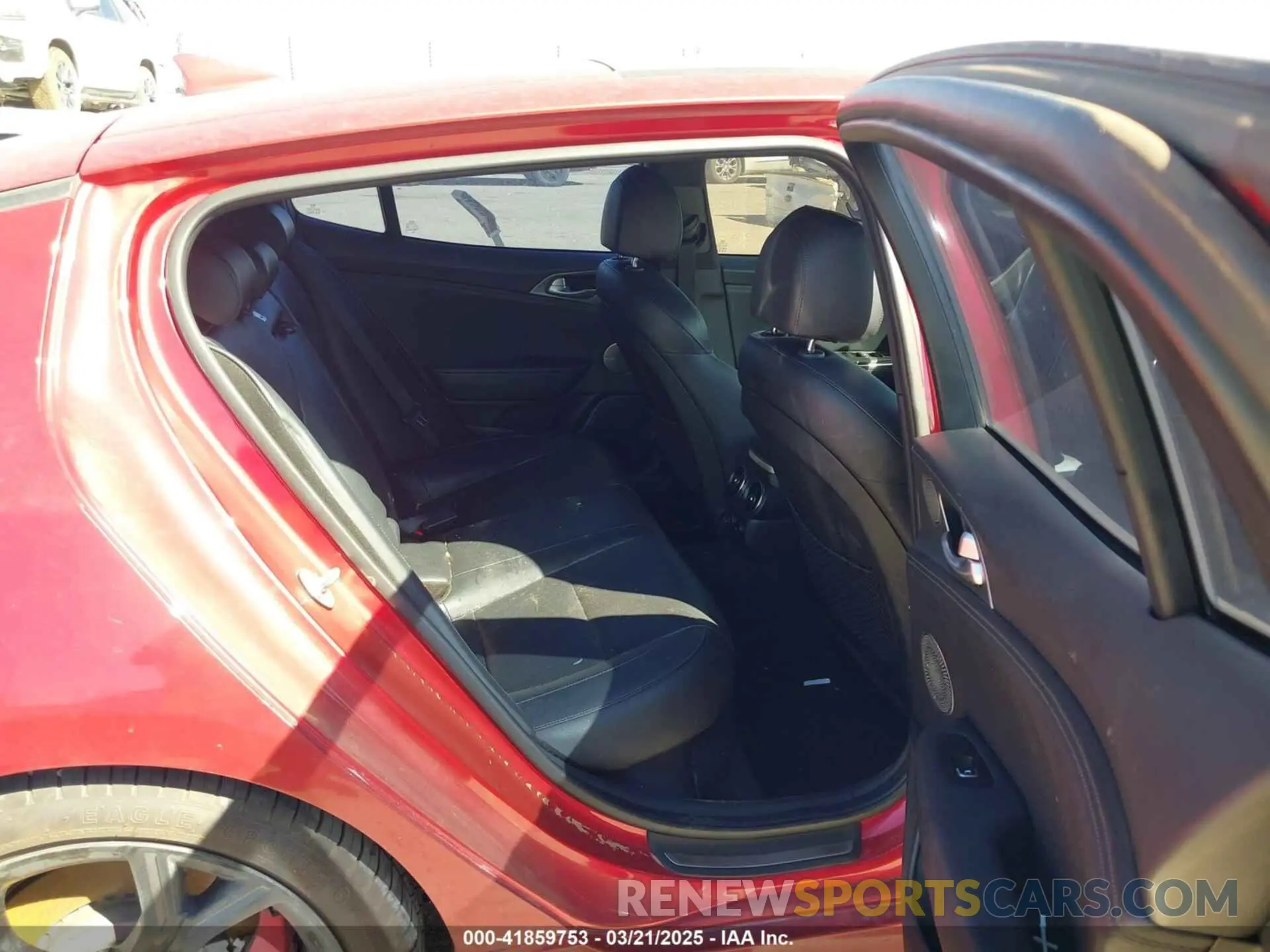 8 Photograph of a damaged car KNAE45LC4K6058140 KIA STINGER 2019