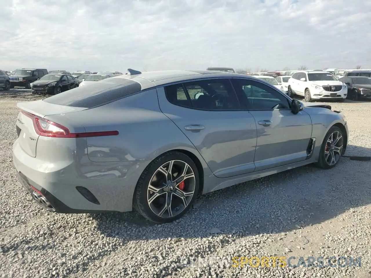 3 Photograph of a damaged car KNAE45LC6K6067857 KIA STINGER 2019