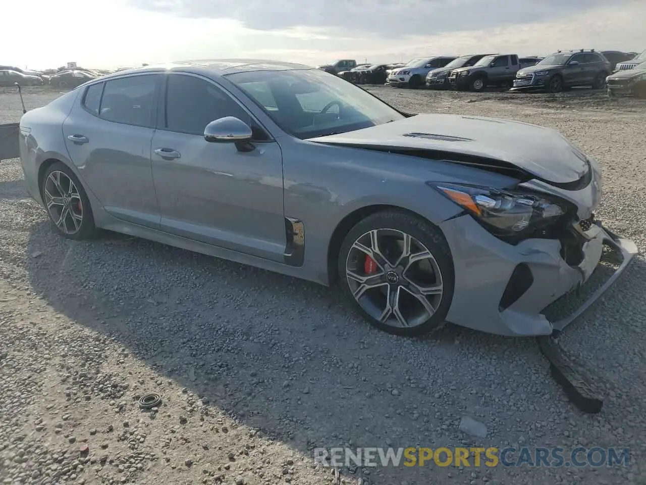 4 Photograph of a damaged car KNAE45LC6K6067857 KIA STINGER 2019