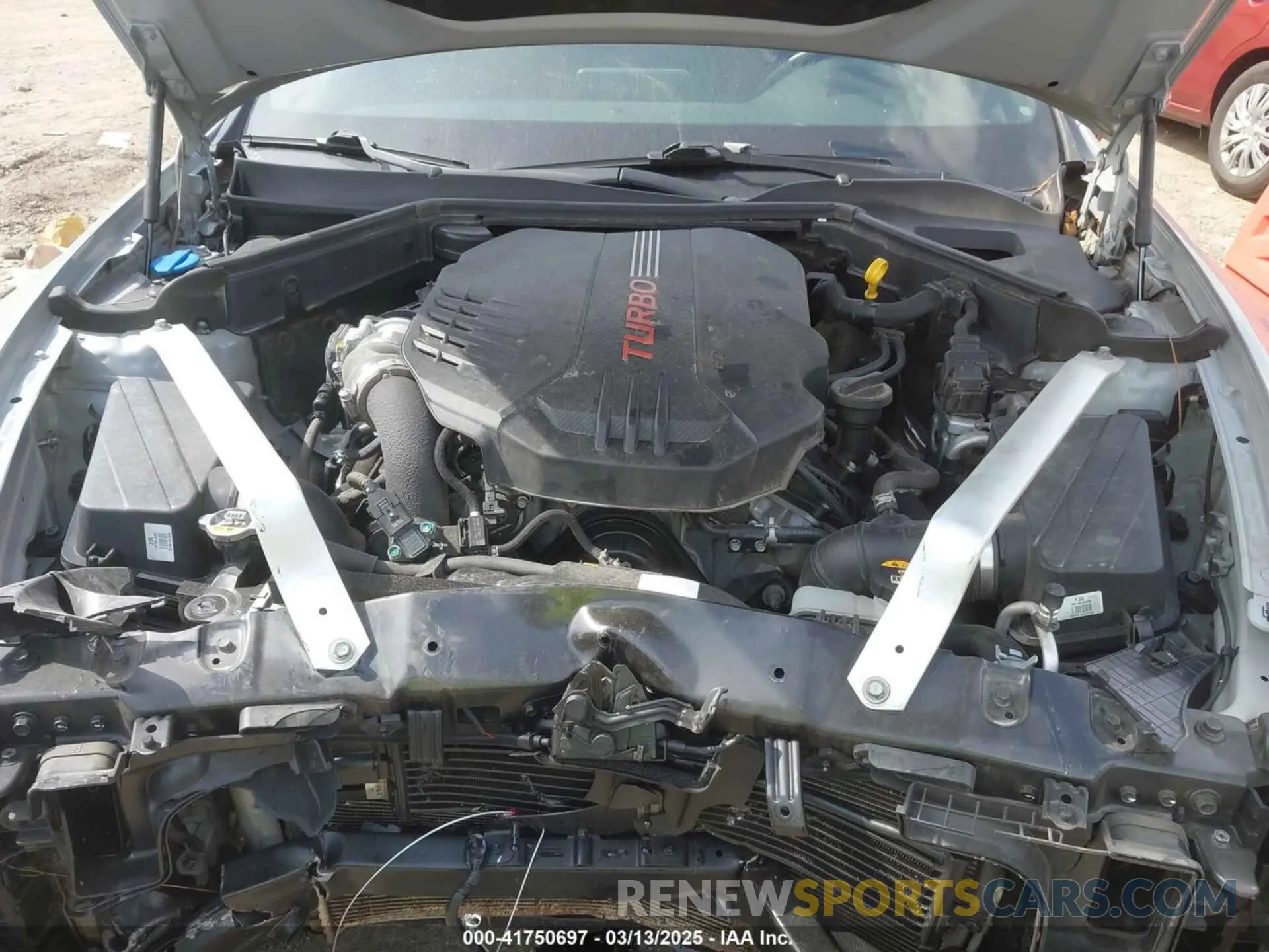 10 Photograph of a damaged car KNAE45LCXK6061530 KIA STINGER 2019