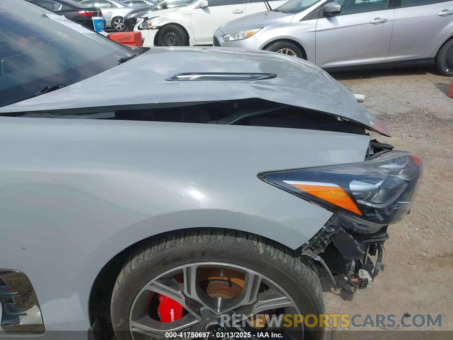 19 Photograph of a damaged car KNAE45LCXK6061530 KIA STINGER 2019