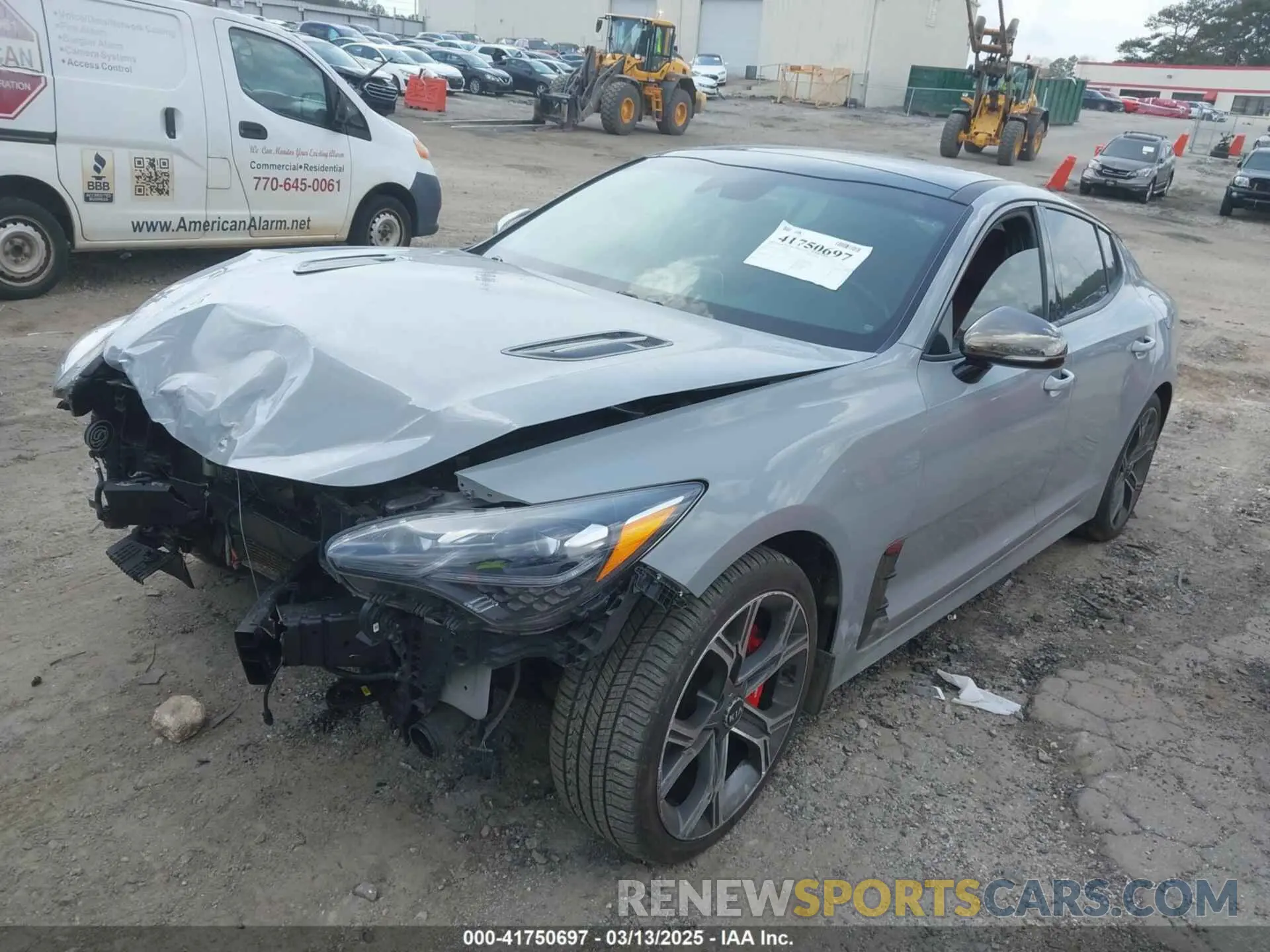 2 Photograph of a damaged car KNAE45LCXK6061530 KIA STINGER 2019