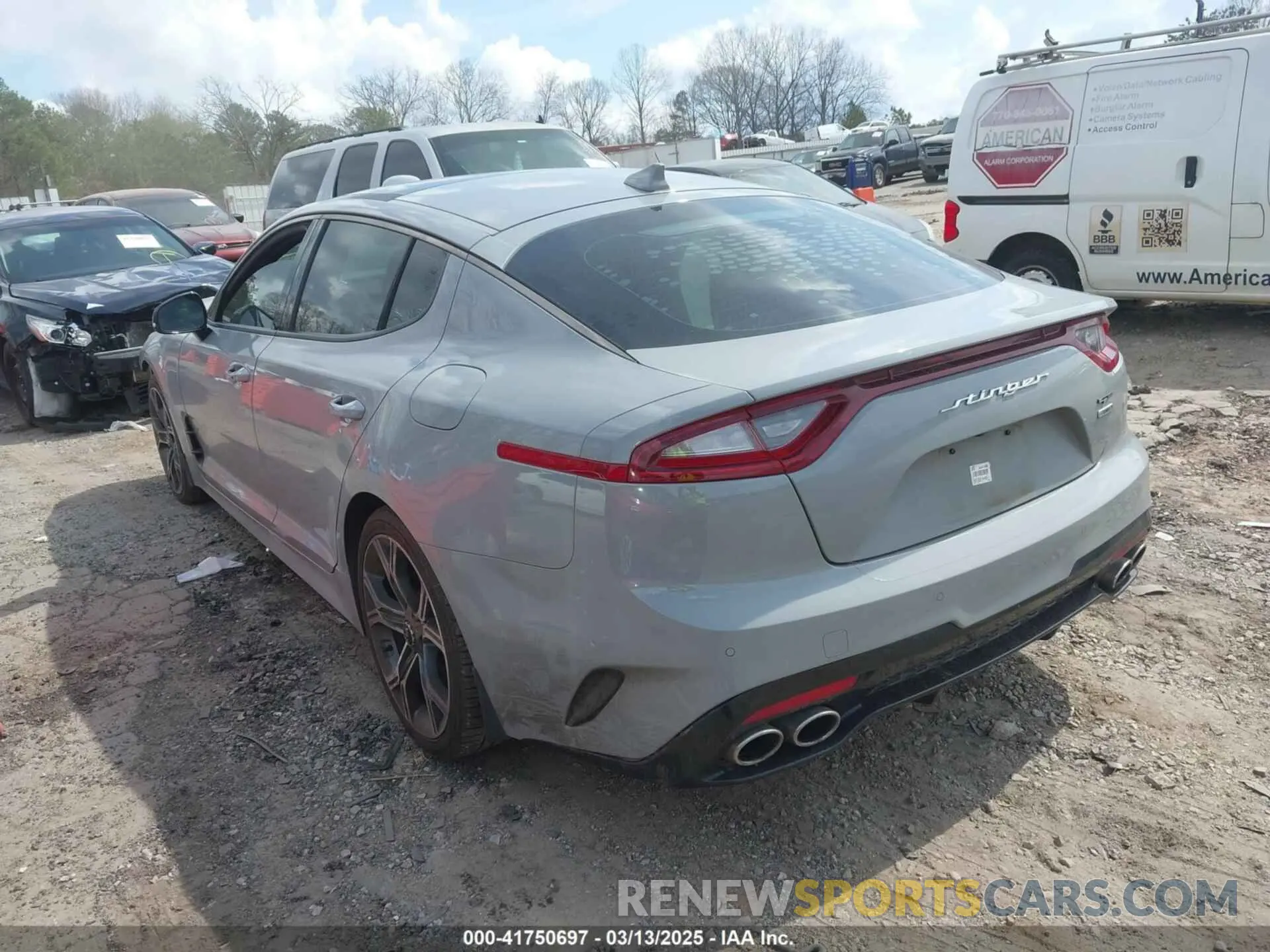 3 Photograph of a damaged car KNAE45LCXK6061530 KIA STINGER 2019