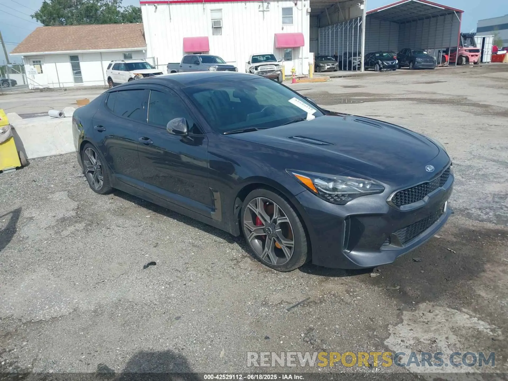 1 Photograph of a damaged car KNAE55LC1K6055502 KIA STINGER 2019