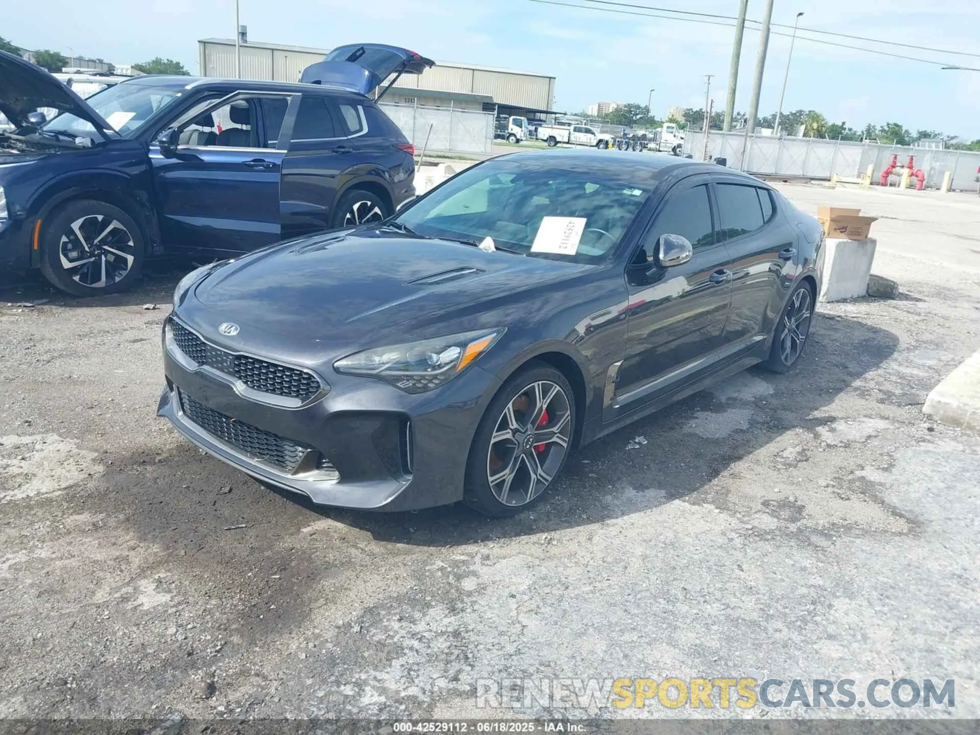 2 Photograph of a damaged car KNAE55LC1K6055502 KIA STINGER 2019