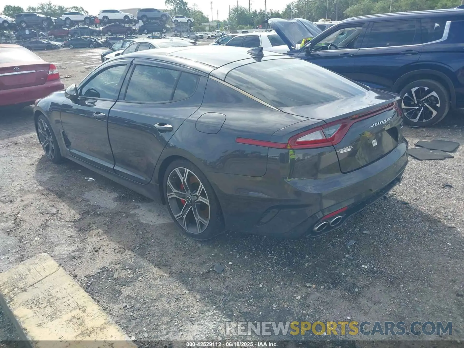 3 Photograph of a damaged car KNAE55LC1K6055502 KIA STINGER 2019