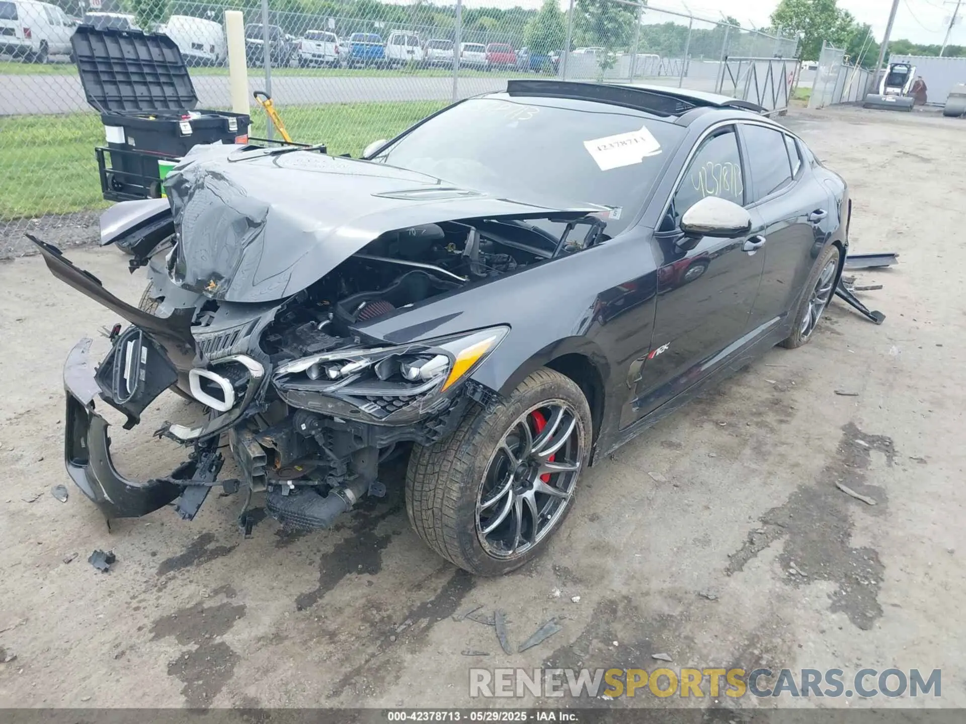 2 Photograph of a damaged car KNAE55LC2K6056528 KIA STINGER 2019