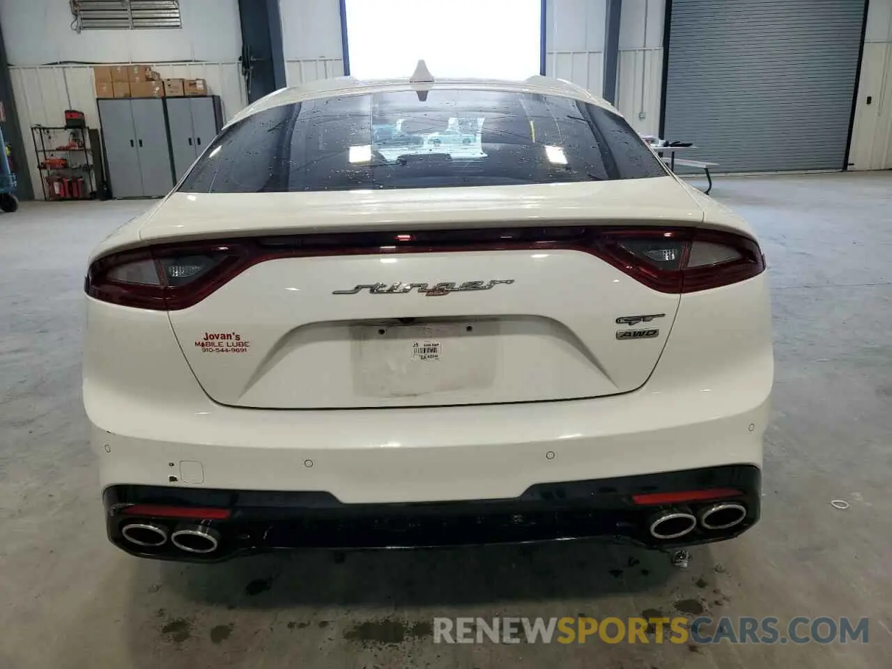 6 Photograph of a damaged car KNAE55LC2K6068081 KIA STINGER 2019