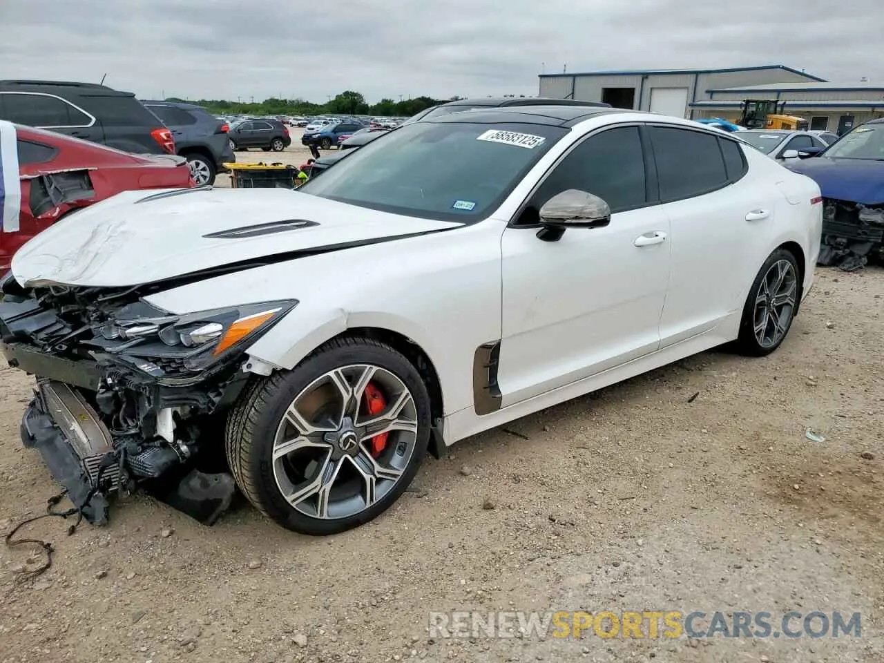1 Photograph of a damaged car KNAE55LC2K6068100 KIA STINGER 2019
