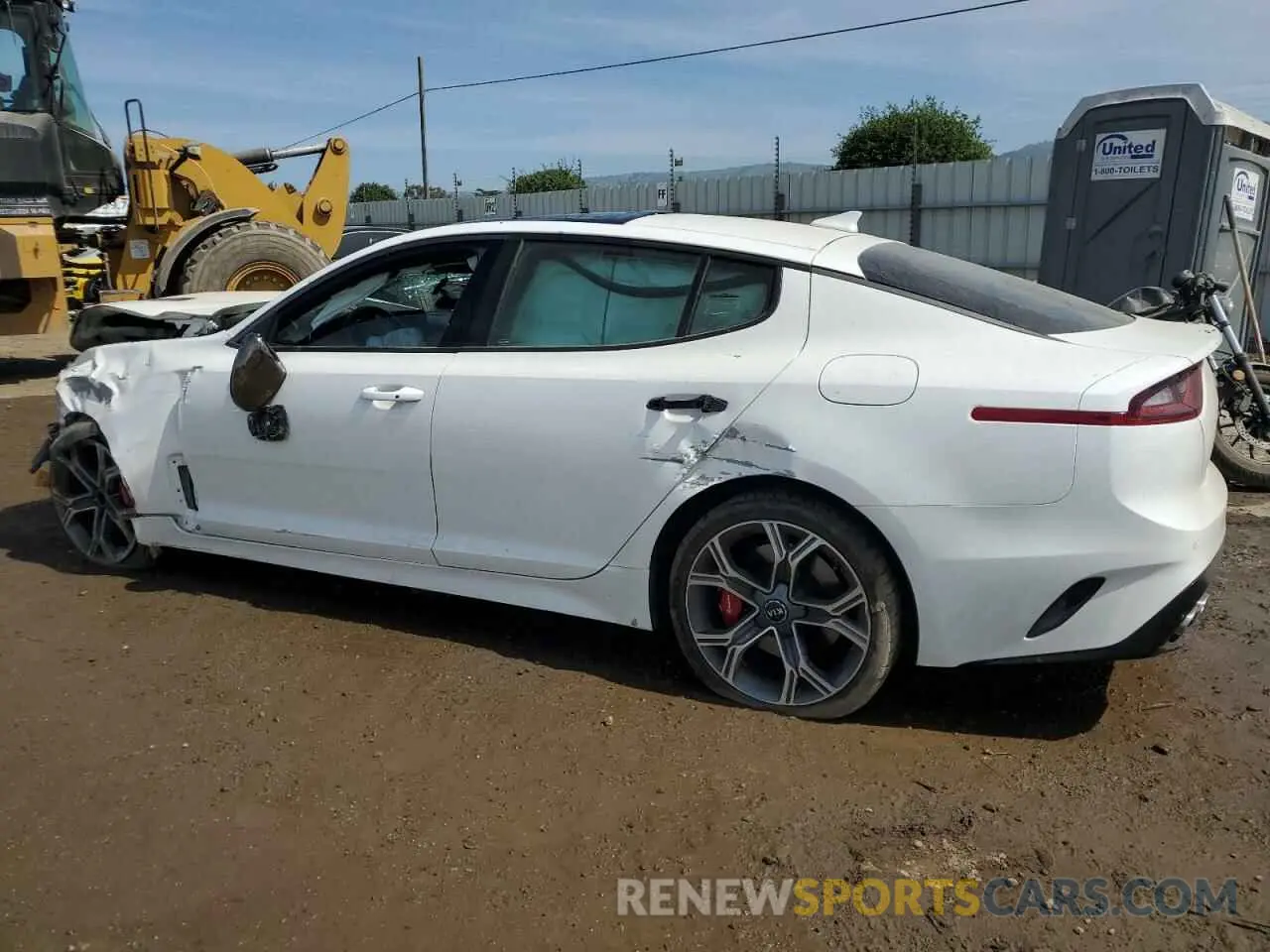 2 Photograph of a damaged car KNAE55LC3K6068526 KIA STINGER 2019