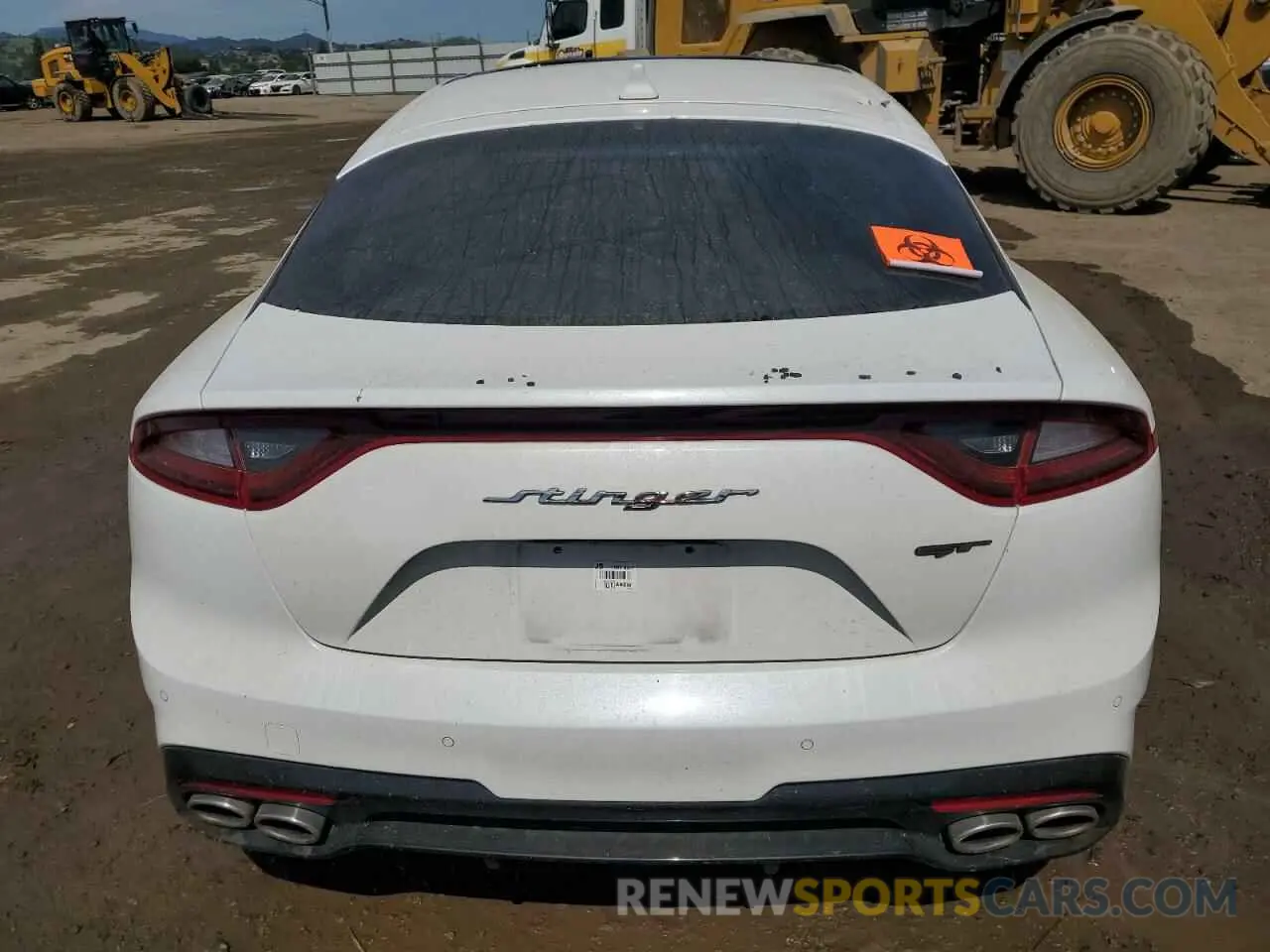 6 Photograph of a damaged car KNAE55LC3K6068526 KIA STINGER 2019