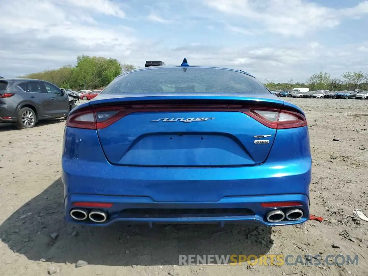6 Photograph of a damaged car KNAE55LC4K6059186 KIA STINGER 2019