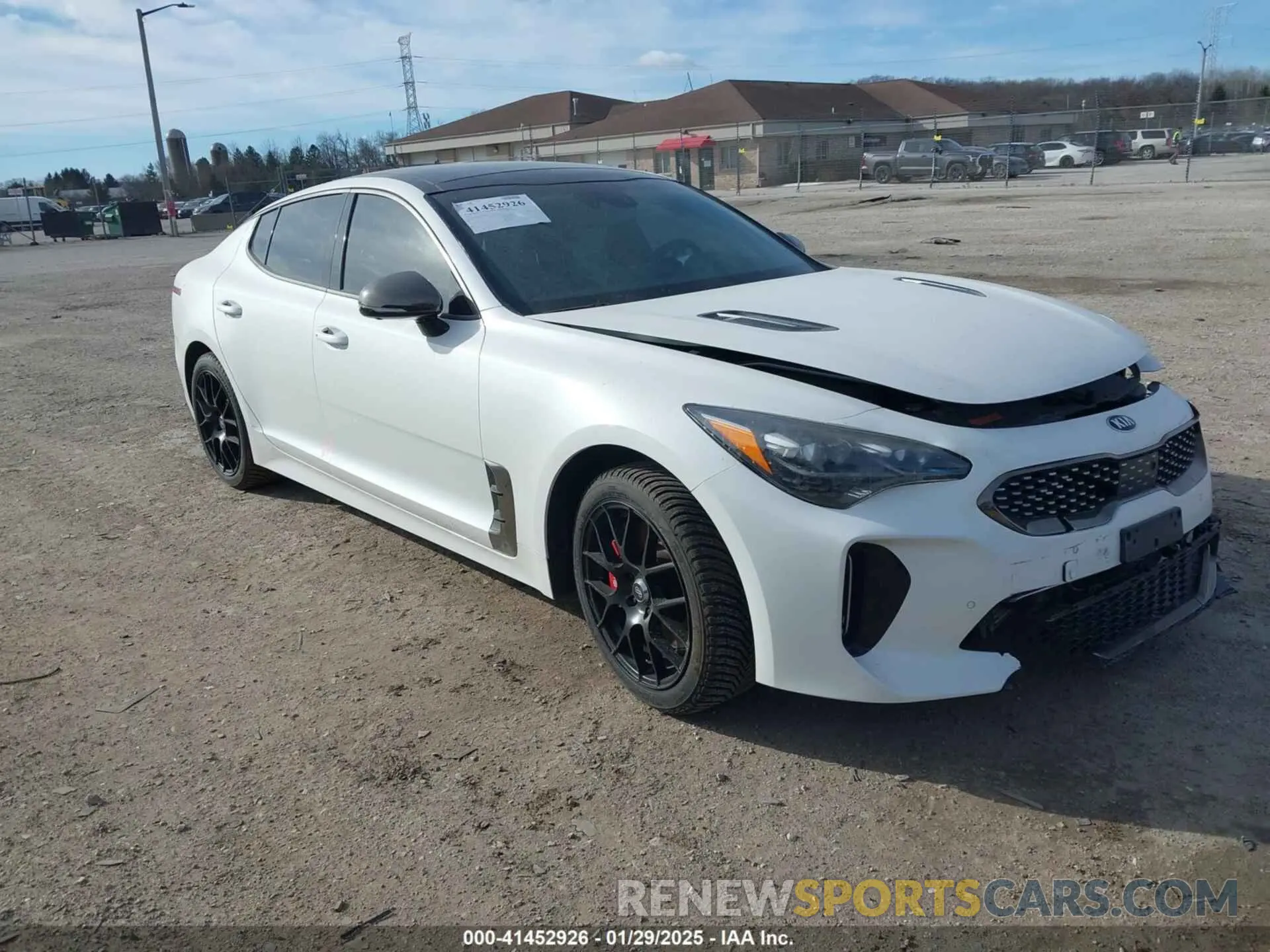 1 Photograph of a damaged car KNAE55LC4K6060015 KIA STINGER 2019