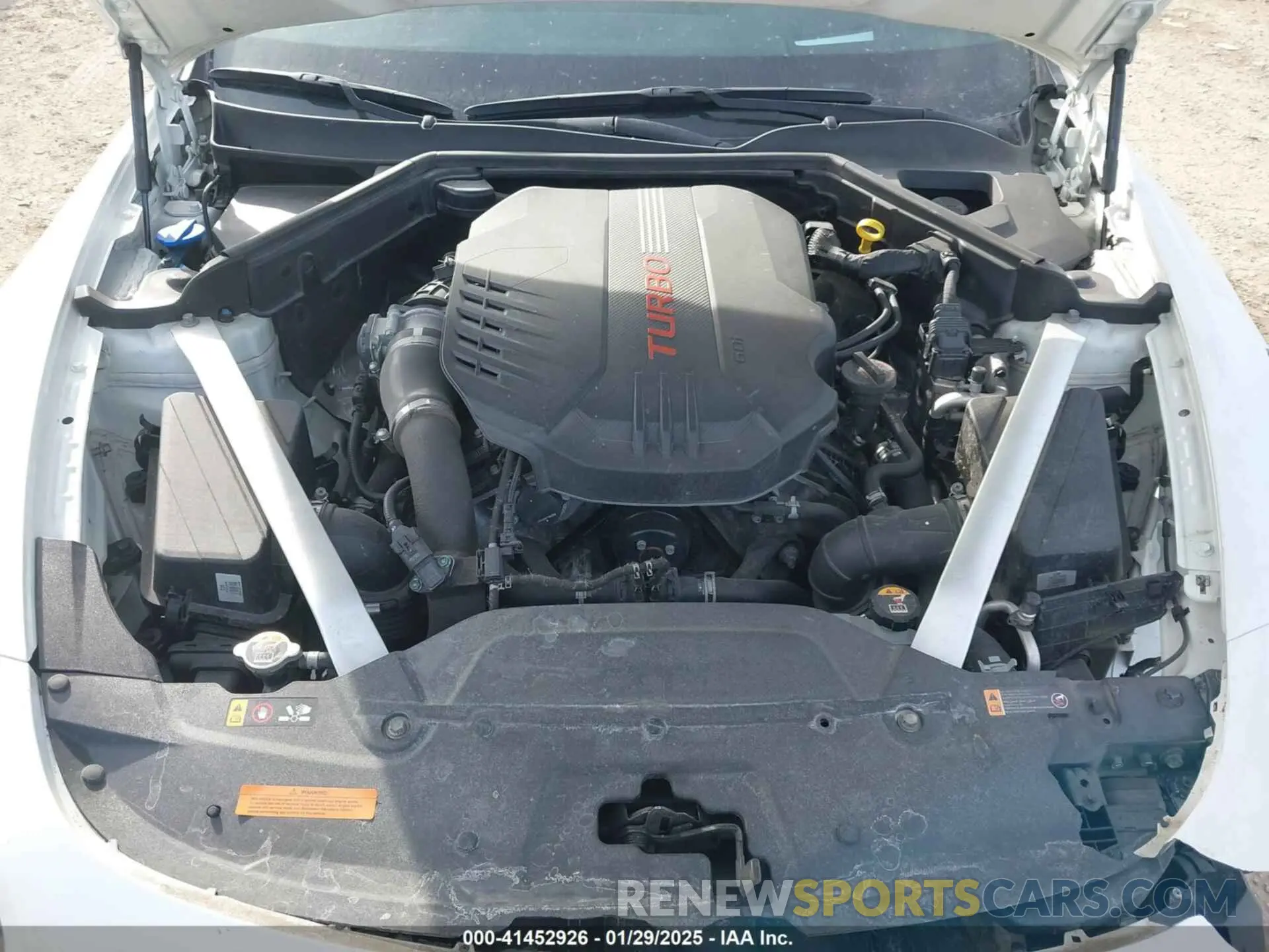 10 Photograph of a damaged car KNAE55LC4K6060015 KIA STINGER 2019