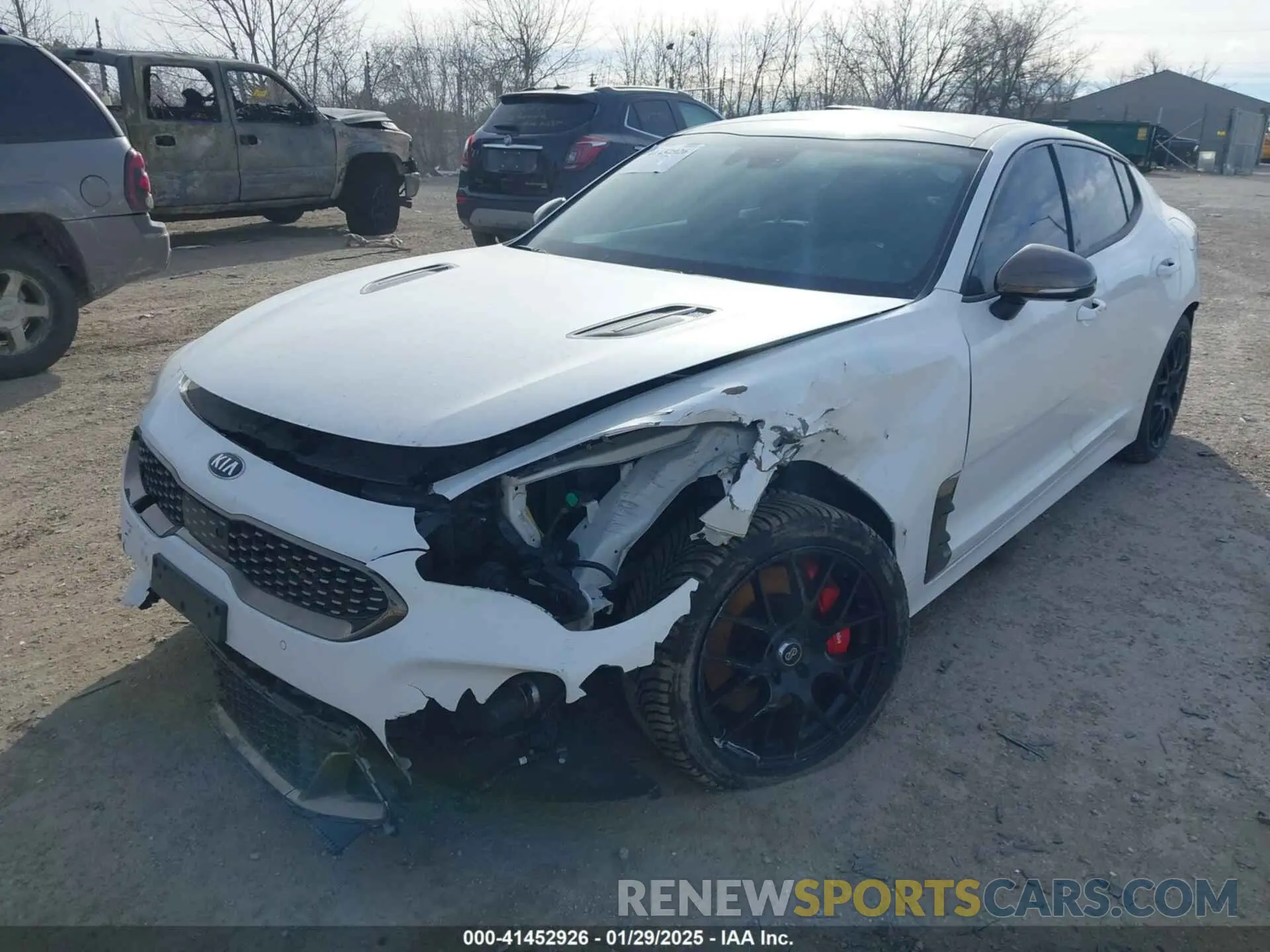 2 Photograph of a damaged car KNAE55LC4K6060015 KIA STINGER 2019
