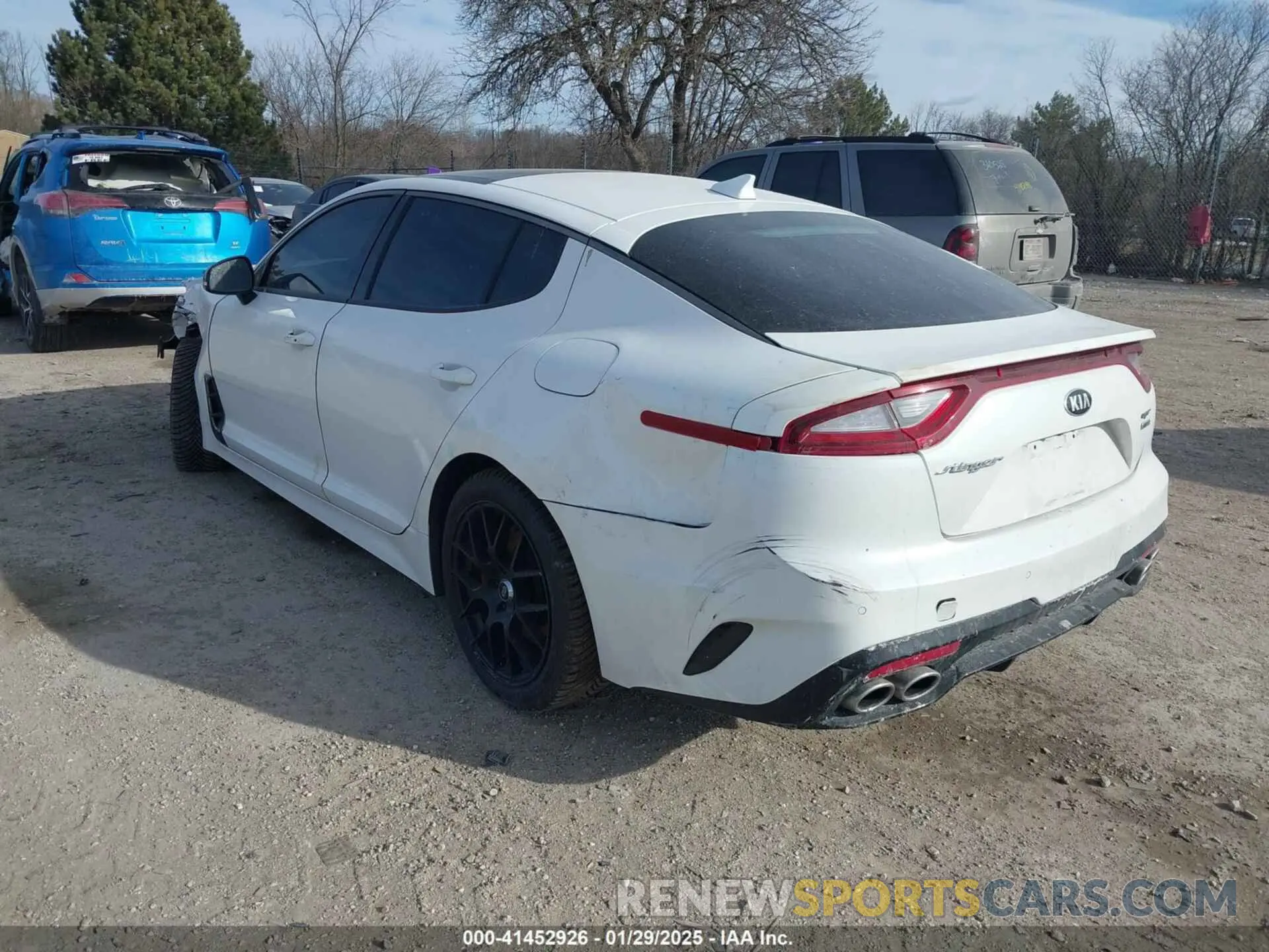 3 Photograph of a damaged car KNAE55LC4K6060015 KIA STINGER 2019