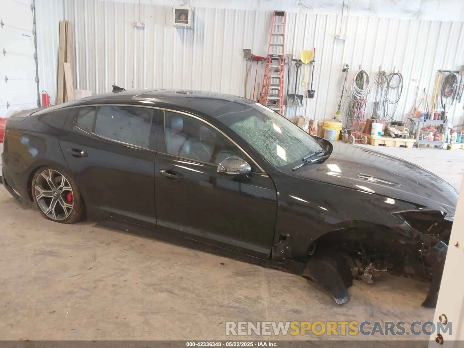 1 Photograph of a damaged car KNAE55LC8K6049096 KIA STINGER 2019