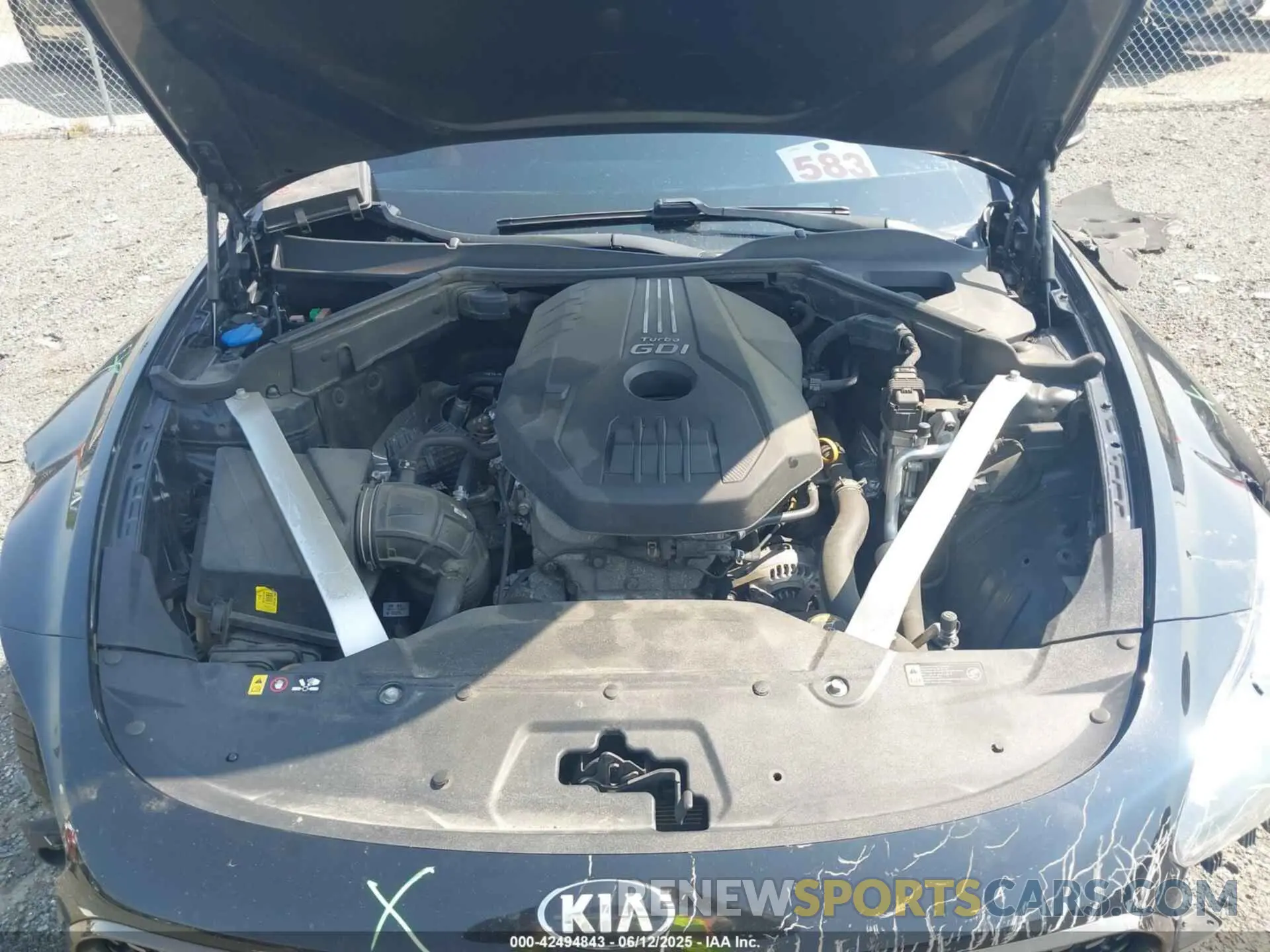 10 Photograph of a damaged car KNAE15LA1L6077401 KIA STINGER 2020