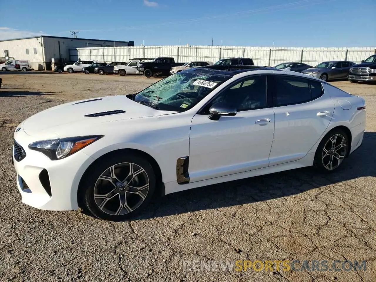1 Photograph of a damaged car KNAE15LA3L6079196 KIA STINGER 2020