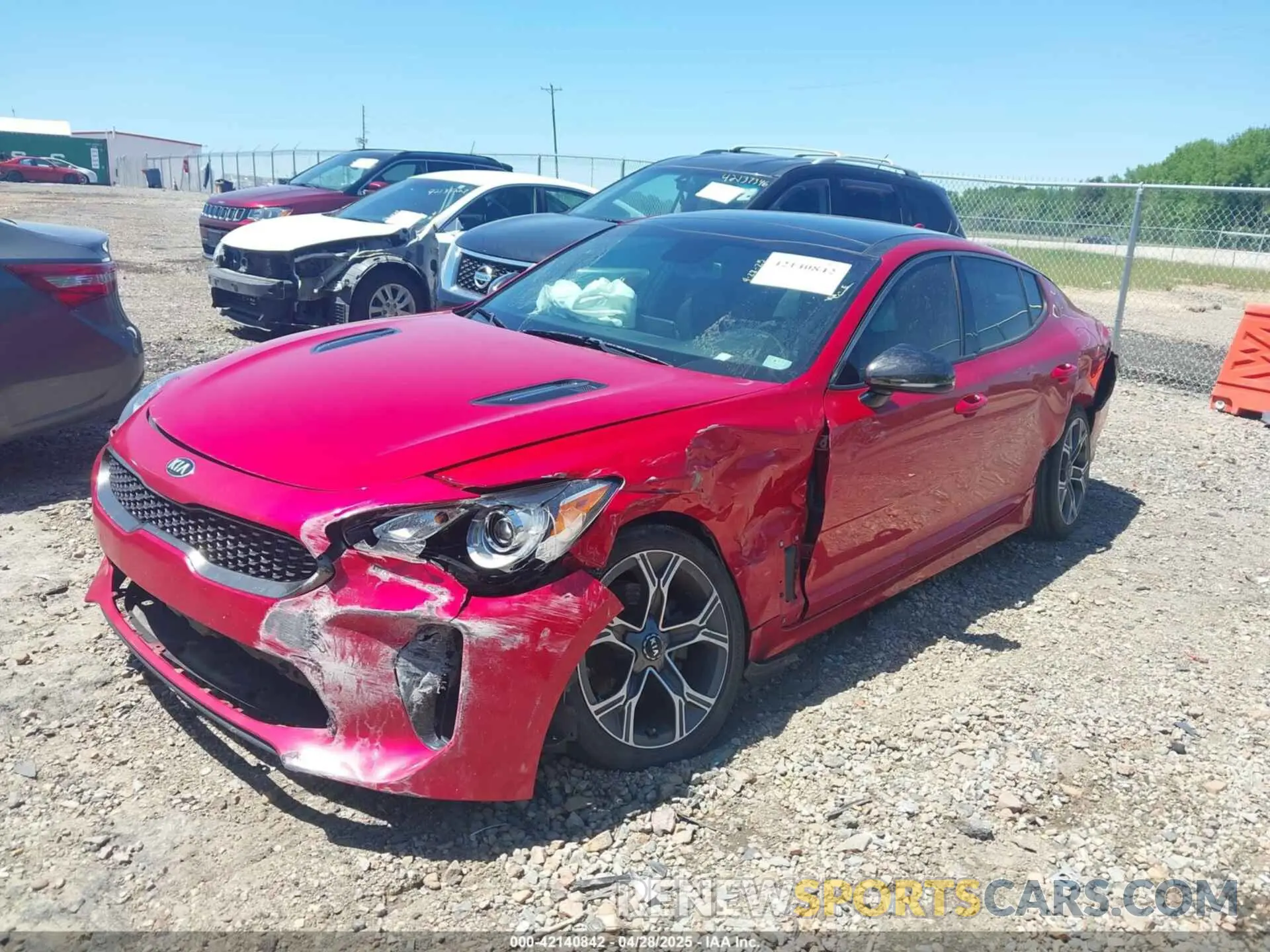 2 Photograph of a damaged car KNAE15LA4L6084309 KIA STINGER 2020
