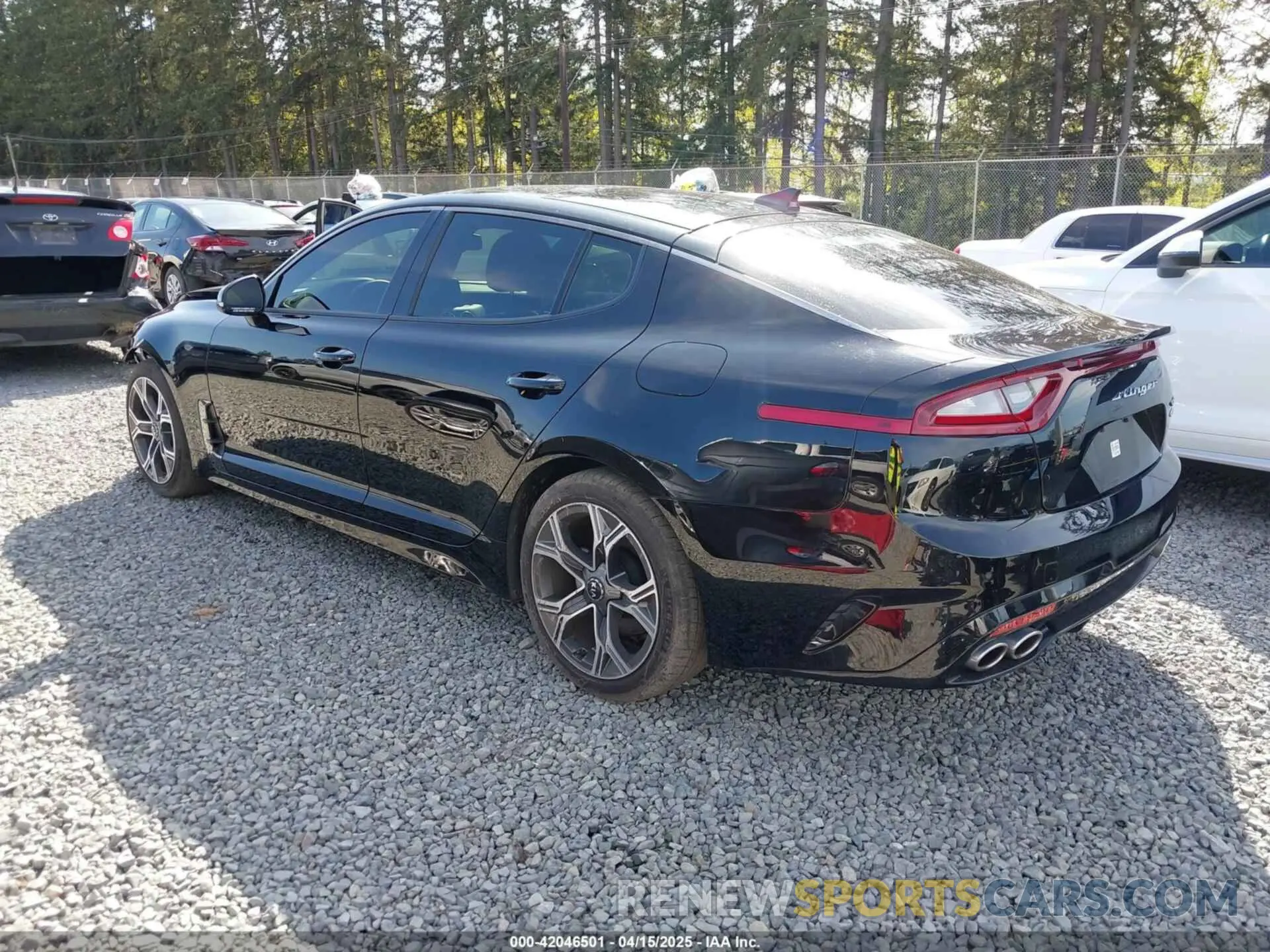 3 Photograph of a damaged car KNAE15LA4L6085251 KIA STINGER 2020