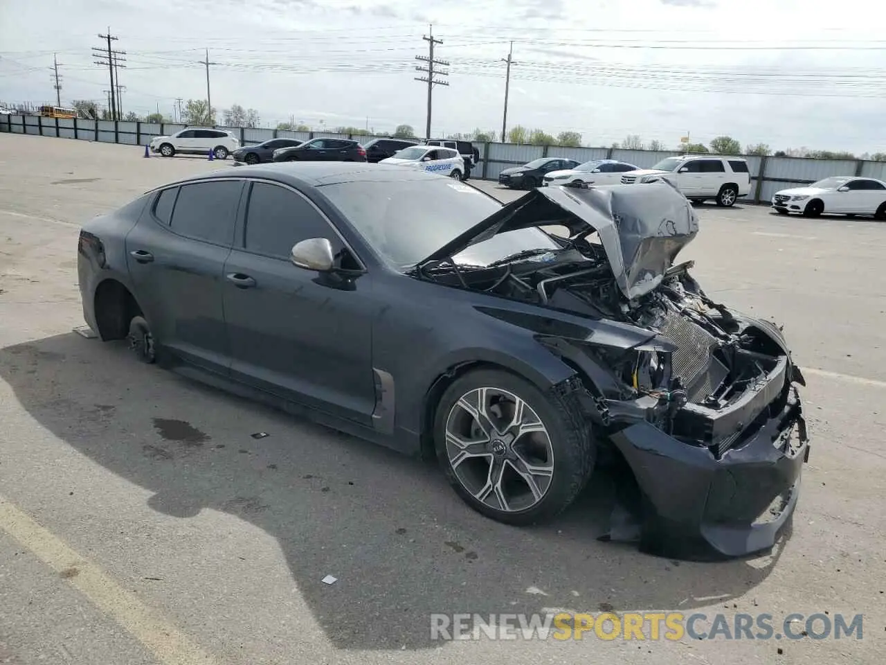 4 Photograph of a damaged car KNAE15LAXL6076182 KIA STINGER 2020