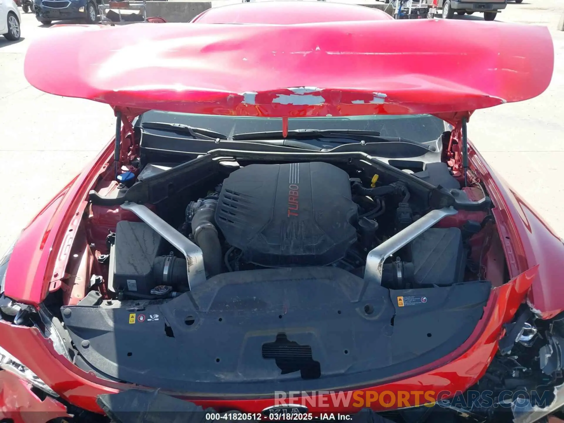 10 Photograph of a damaged car KNAE35LC4L6085147 KIA STINGER 2020