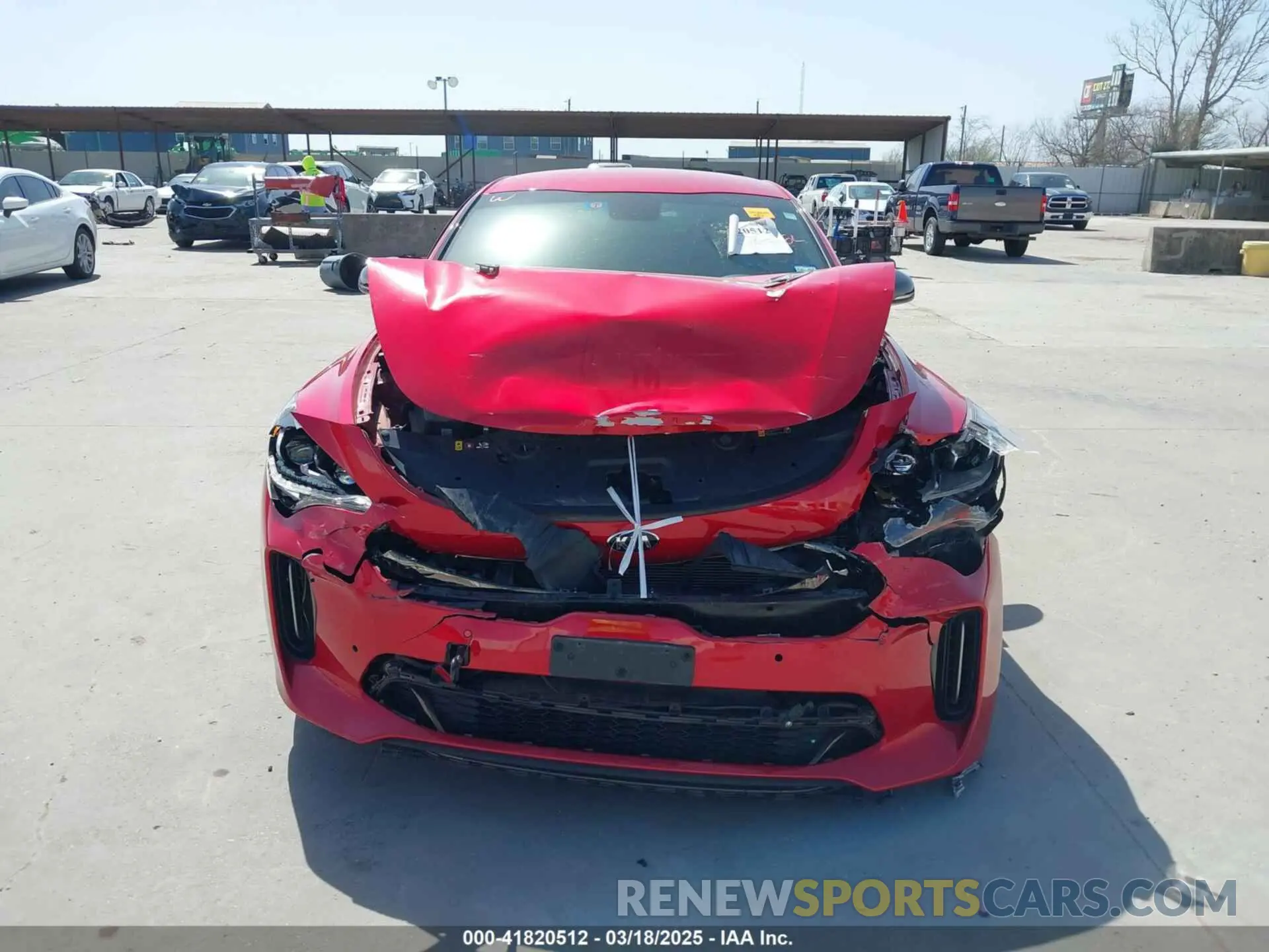12 Photograph of a damaged car KNAE35LC4L6085147 KIA STINGER 2020