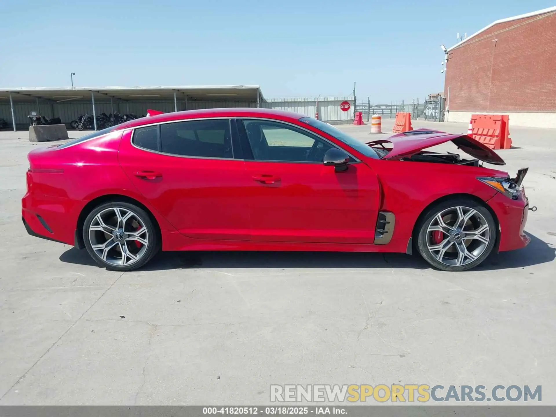 13 Photograph of a damaged car KNAE35LC4L6085147 KIA STINGER 2020