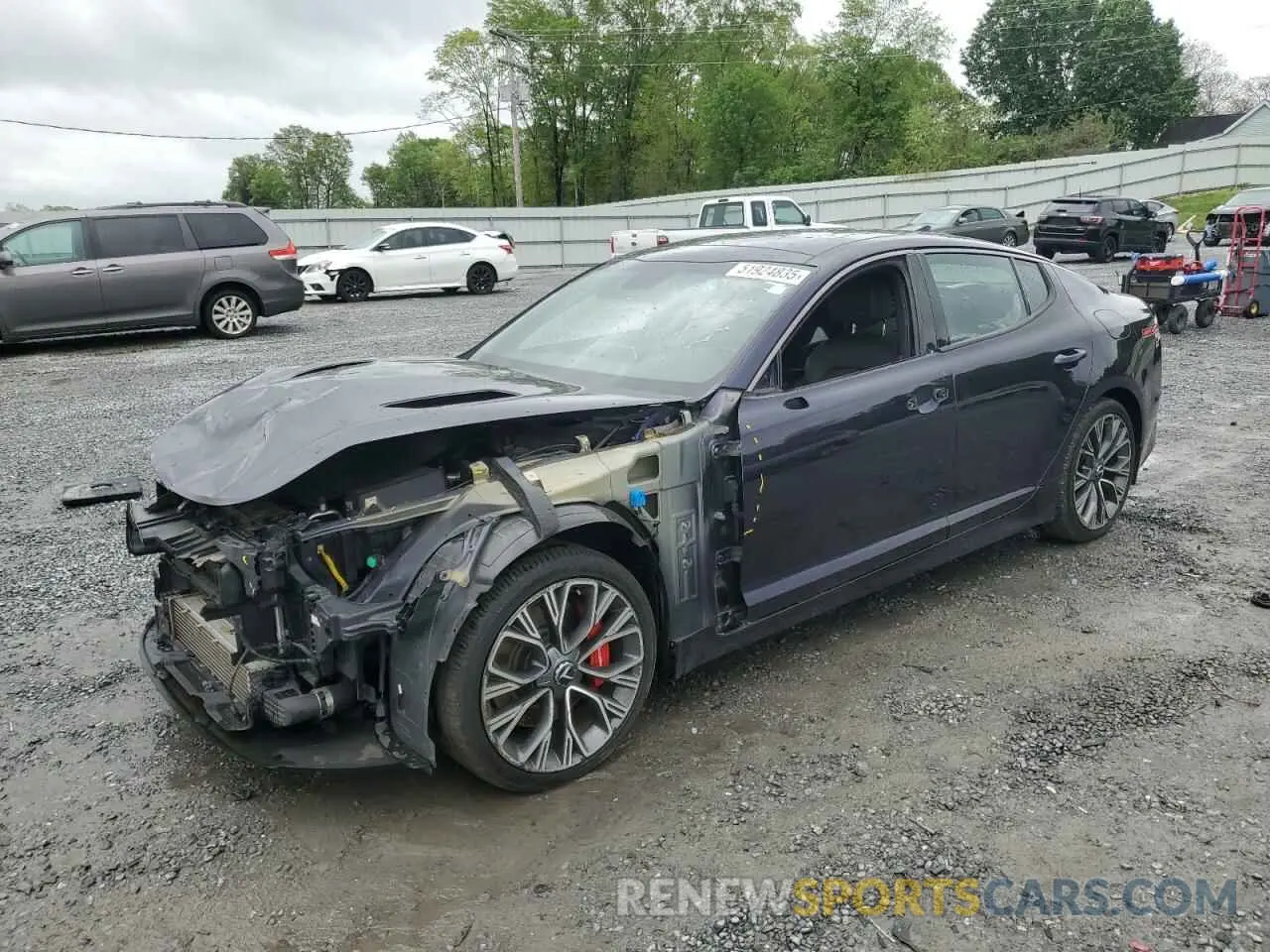 1 Photograph of a damaged car KNAE35LC5L6086551 KIA STINGER 2020