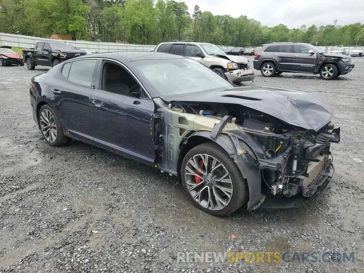 4 Photograph of a damaged car KNAE35LC5L6086551 KIA STINGER 2020