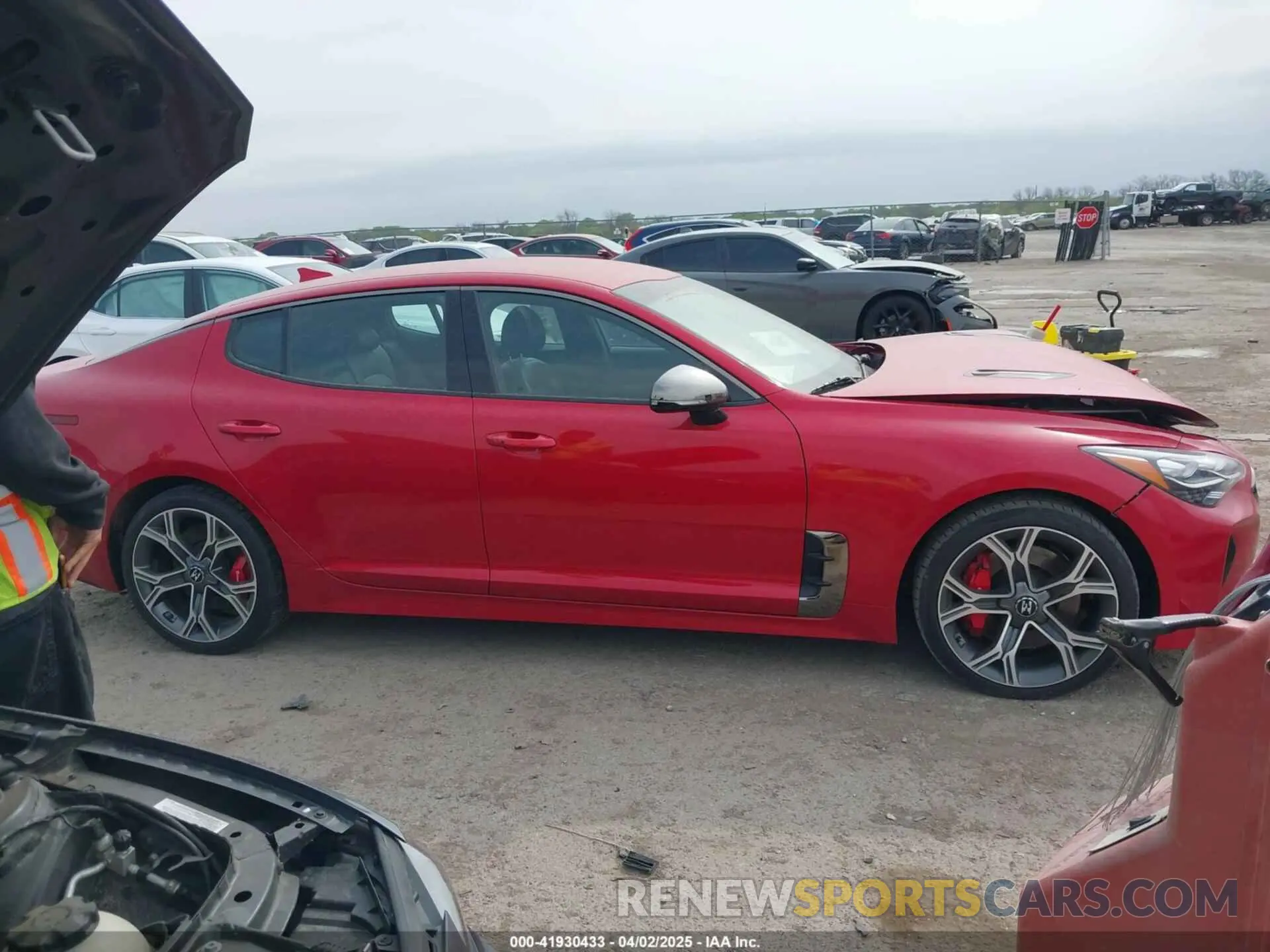 13 Photograph of a damaged car KNAE35LC8L6075740 KIA STINGER 2020